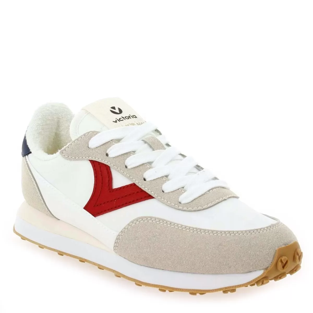 1138100 Astro Nylon Contraste - Blanc Rouge*Victoria Fashion