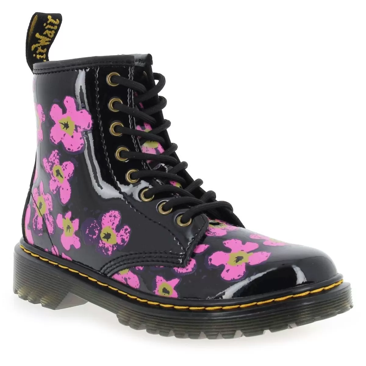 Dr Martens Bottine | 1460 J Pansy Fayre - Noir Fuchsia