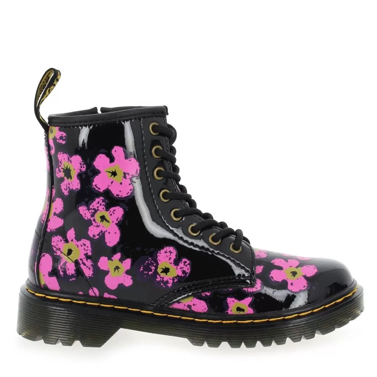 Dr Martens Bottine | 1460 J Pansy Fayre - Noir Fuchsia