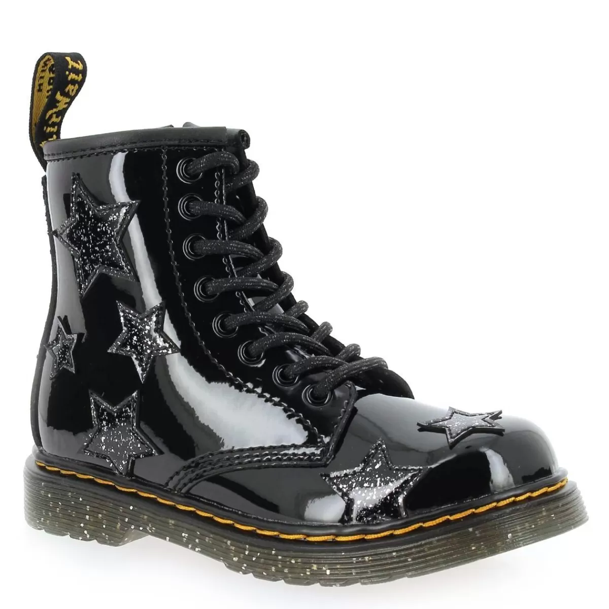 Dr Martens Bottine | 1460 Patent Lamper & Cosmic Glitter - Noir Glitter