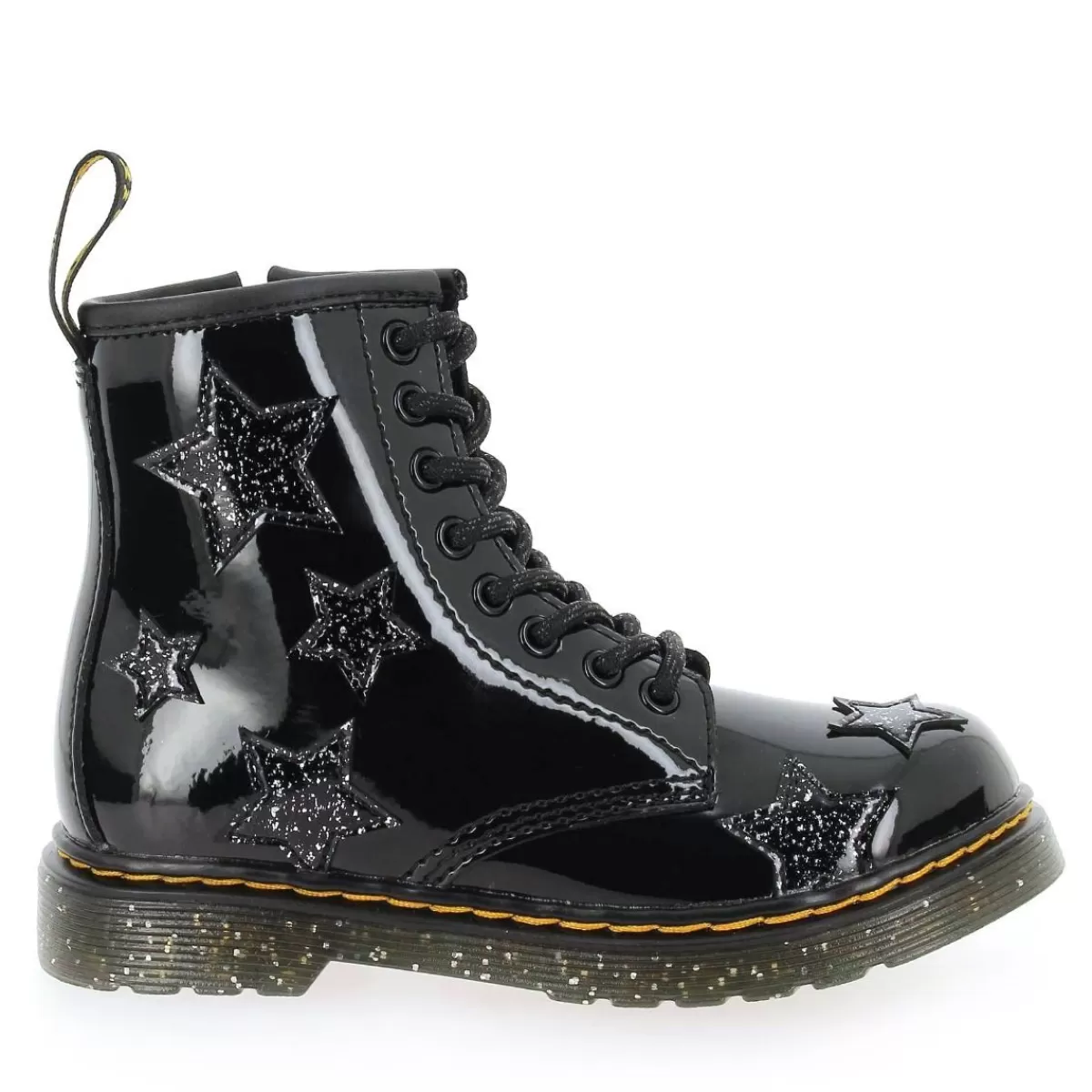 Dr Martens Bottine | 1460 Patent Lamper & Cosmic Glitter - Noir Glitter