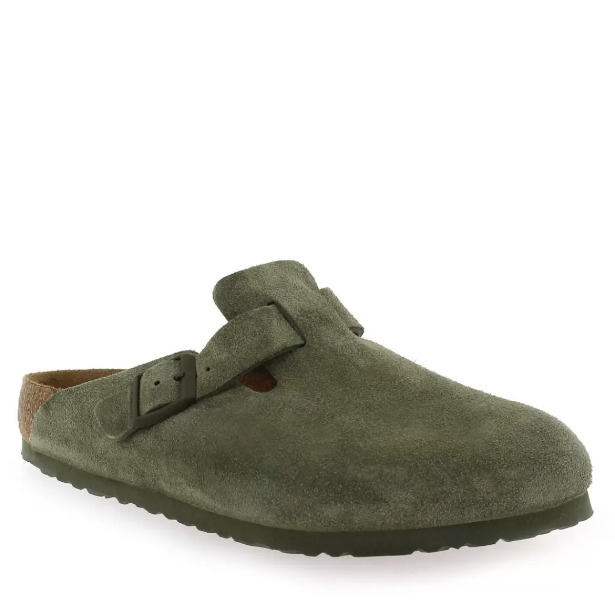 Birkenstock Sandale | Boston Suede M - Kaki