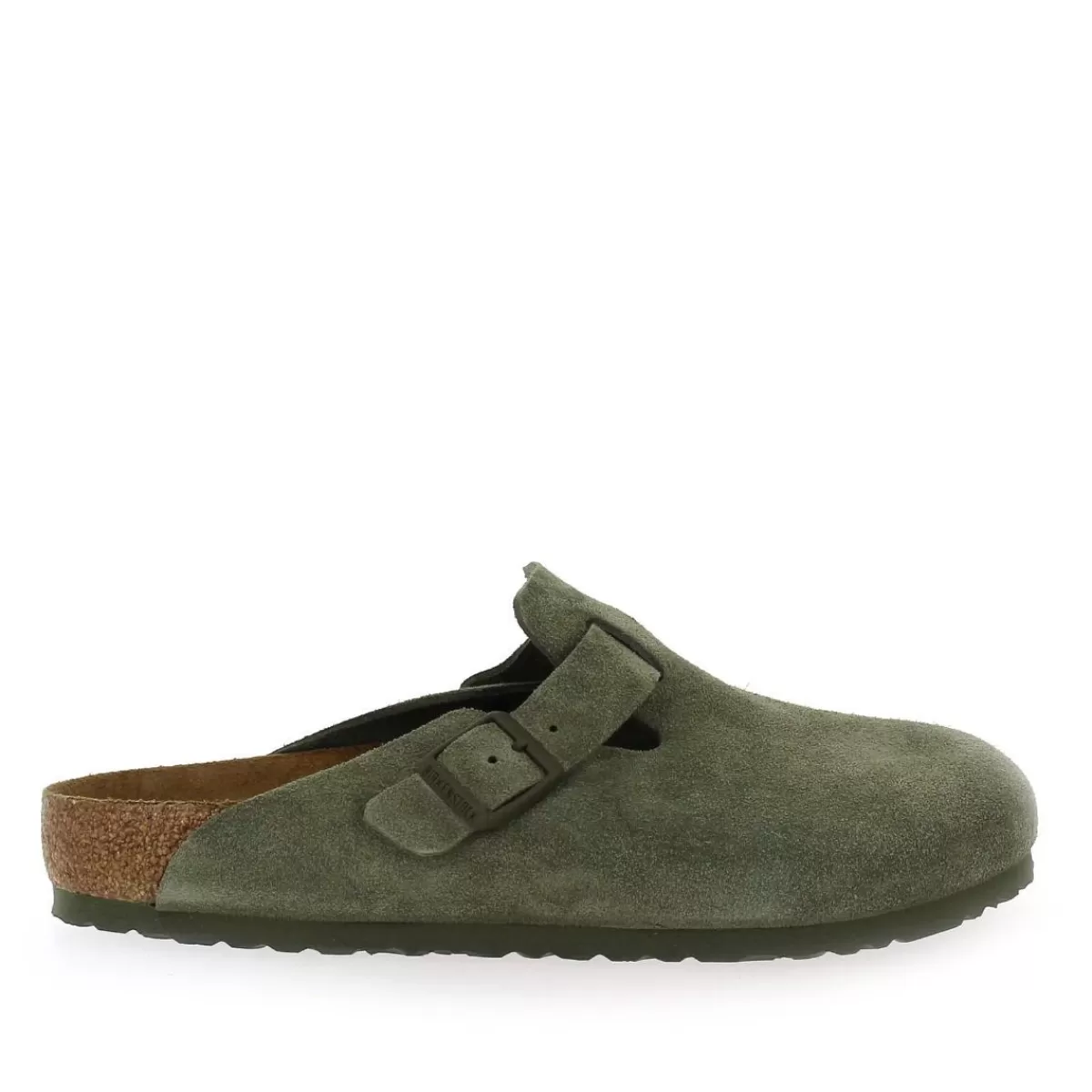 Birkenstock Sandale | Boston Suede M - Kaki