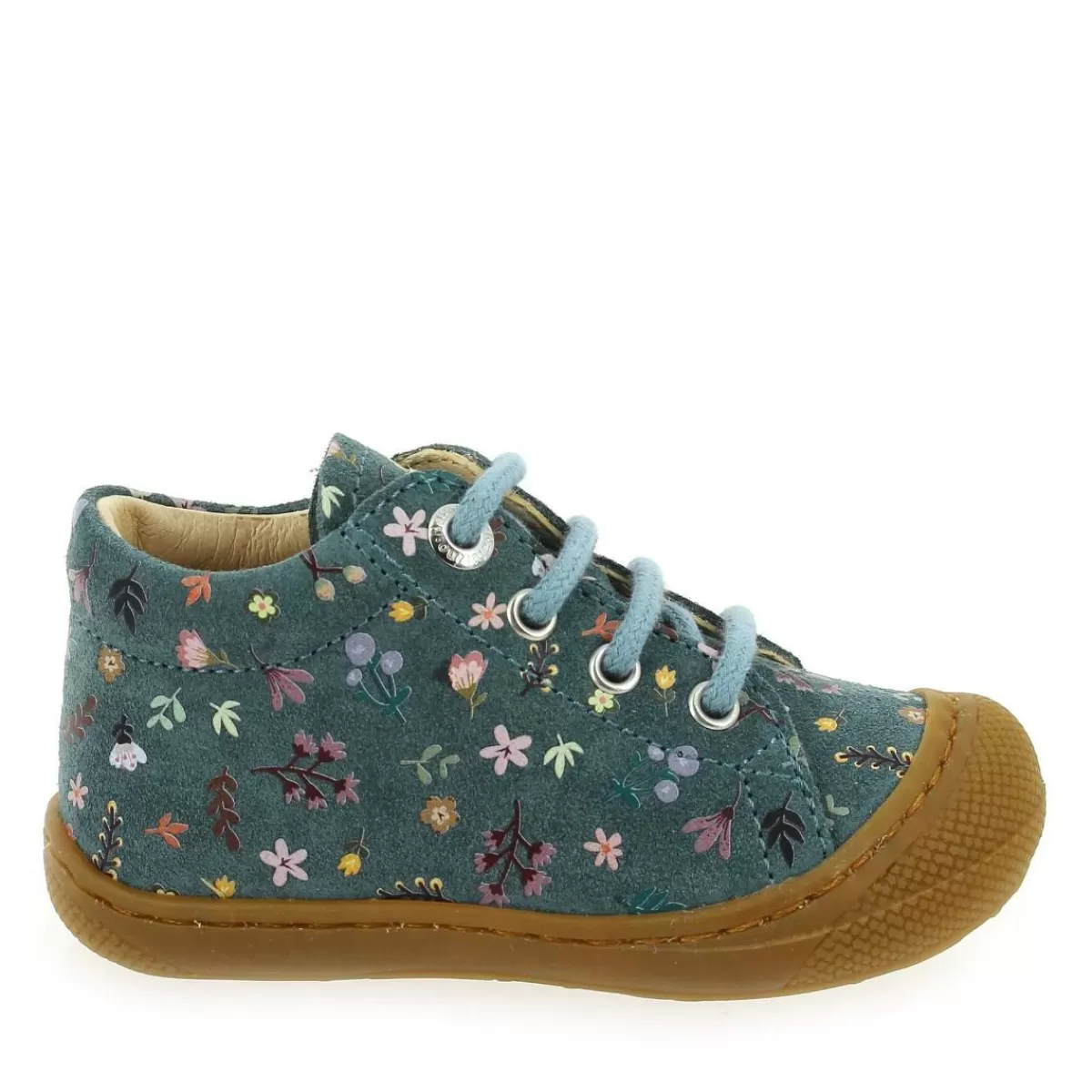 Naturino Bottine | Cocoon Suede Pr - Bleu Canard Multi