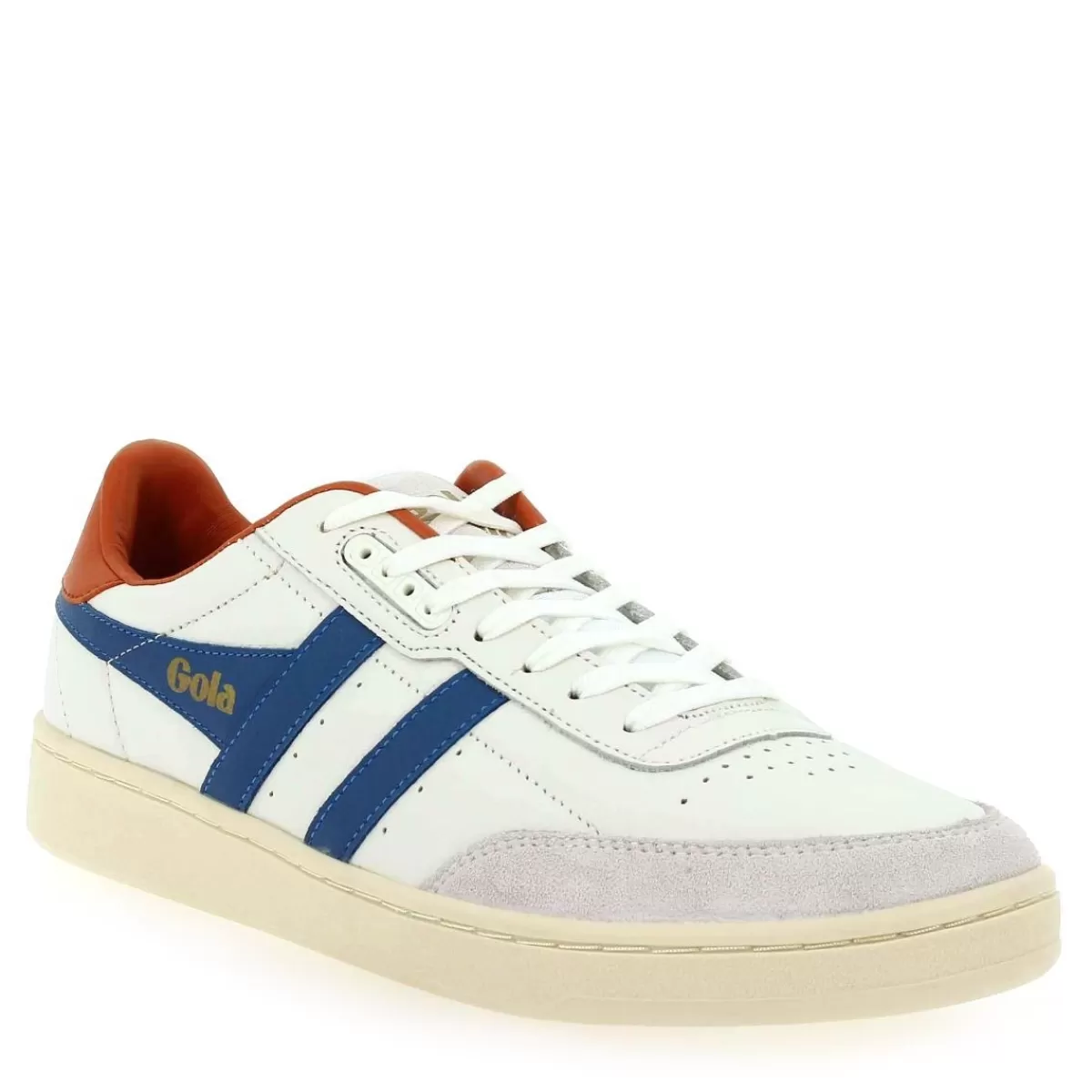 Gola Basket | Contact Leather Cmb261 - Blanc Bleu