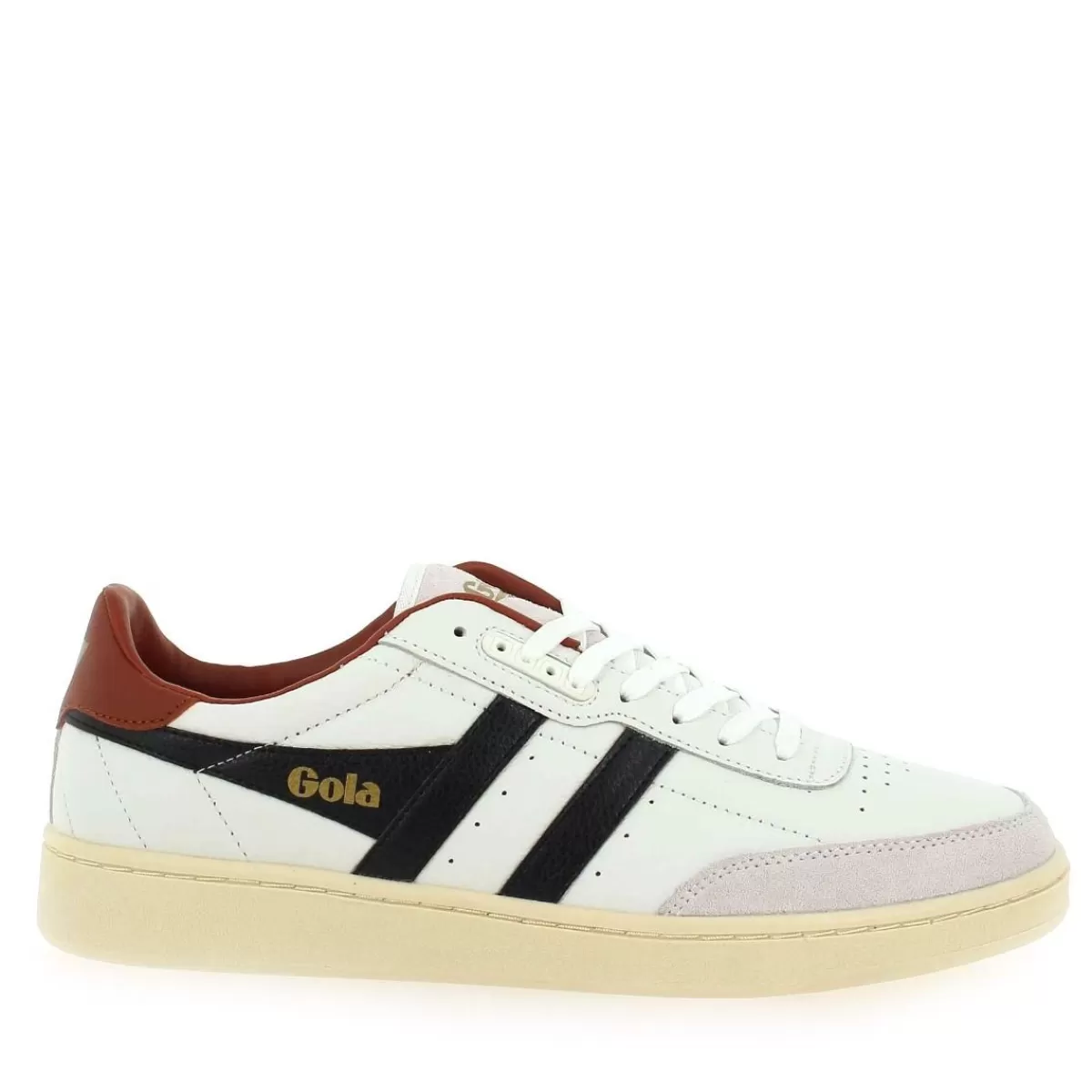 Gola Basket | Contact Leather Cmb261 - Blanc Noir