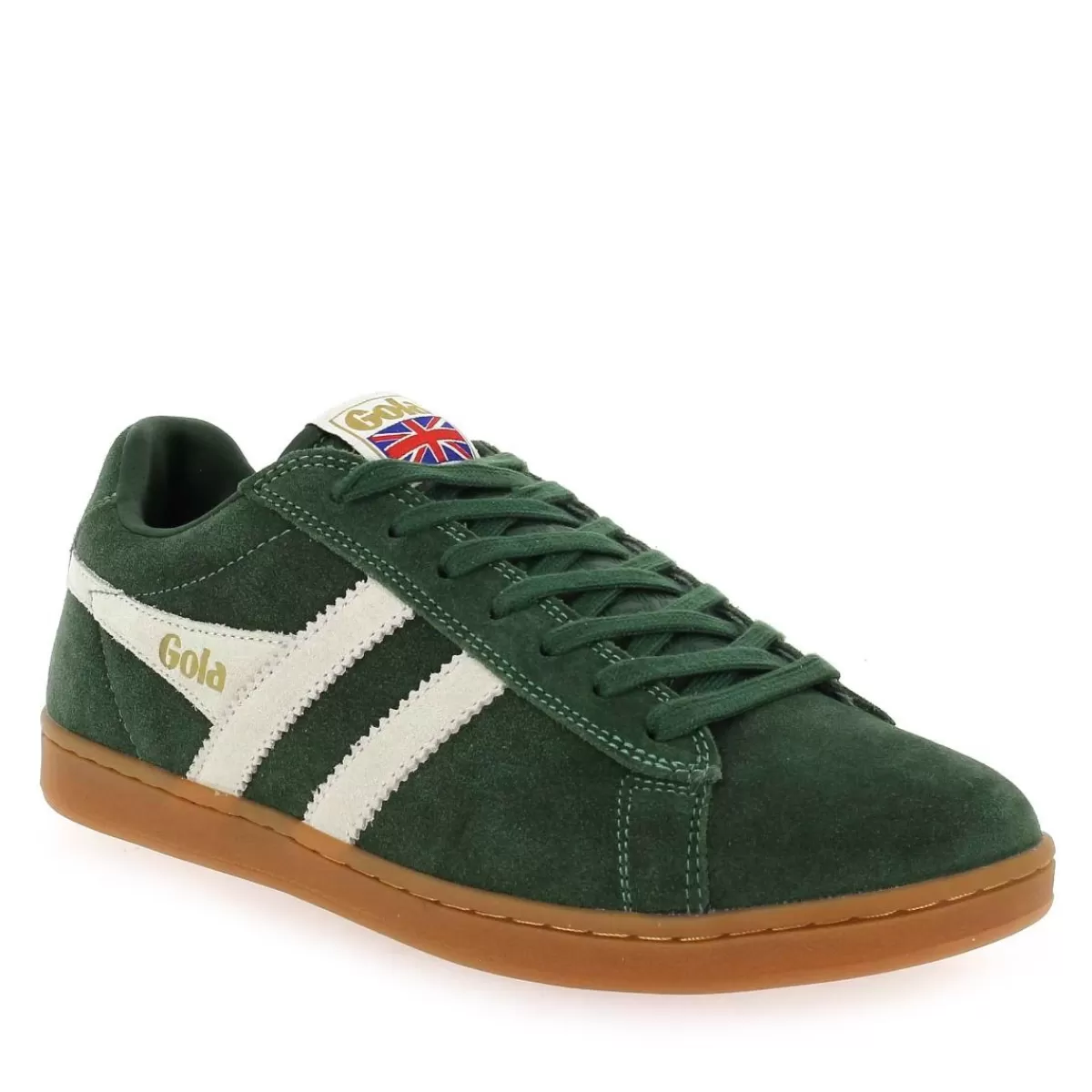 Gola Basket | Equipe Suede Cma495 - Vert Ecru