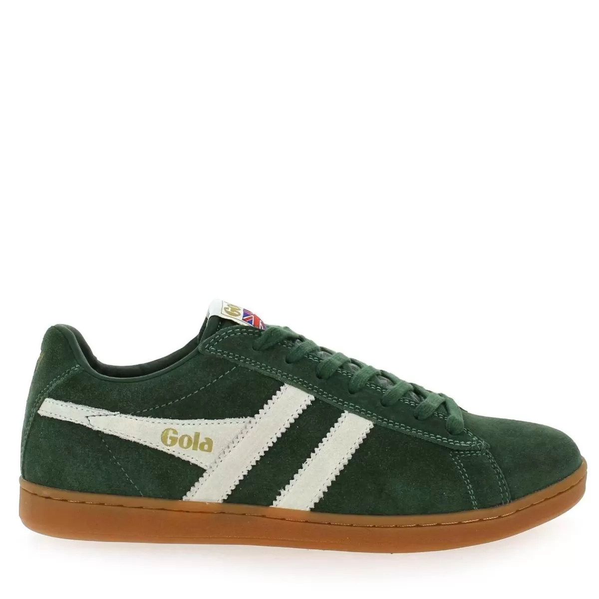 Gola Basket | Equipe Suede Cma495 - Vert Ecru