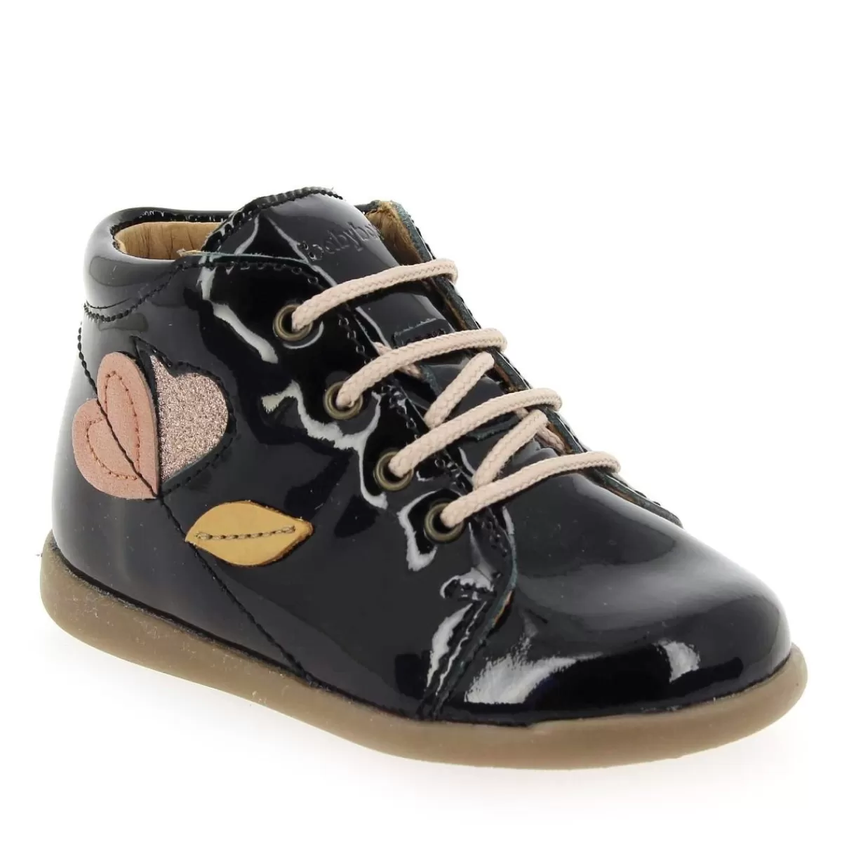 Babybotte Bottine | Feuille - Noir Multi