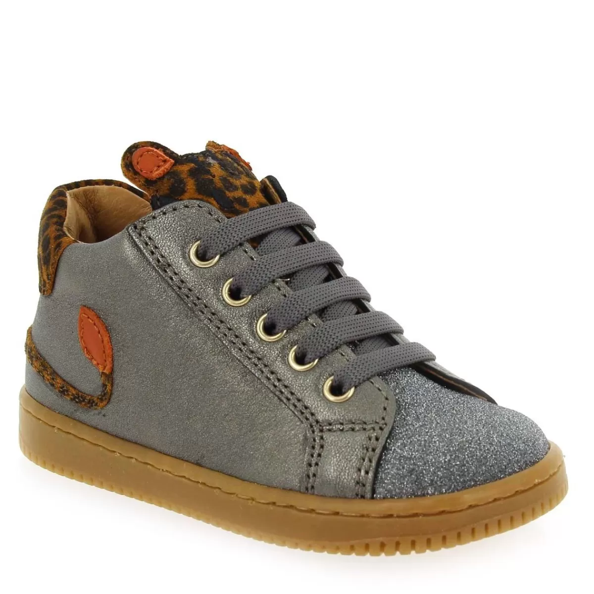 Babybotte Bottine | Fleopard - Gris Orange