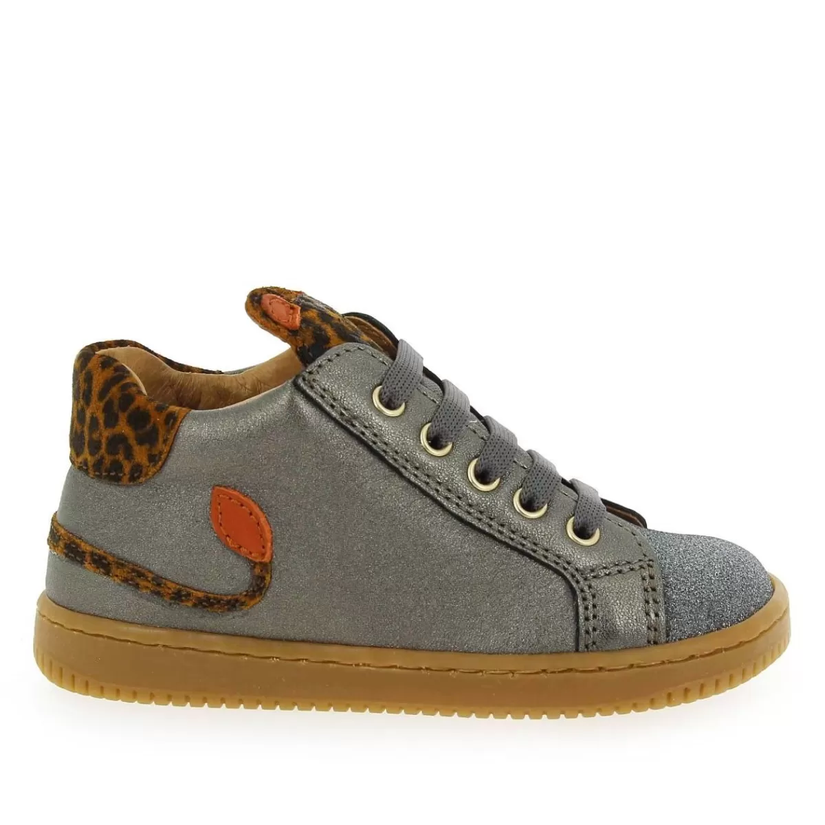 Babybotte Bottine | Fleopard - Gris Orange