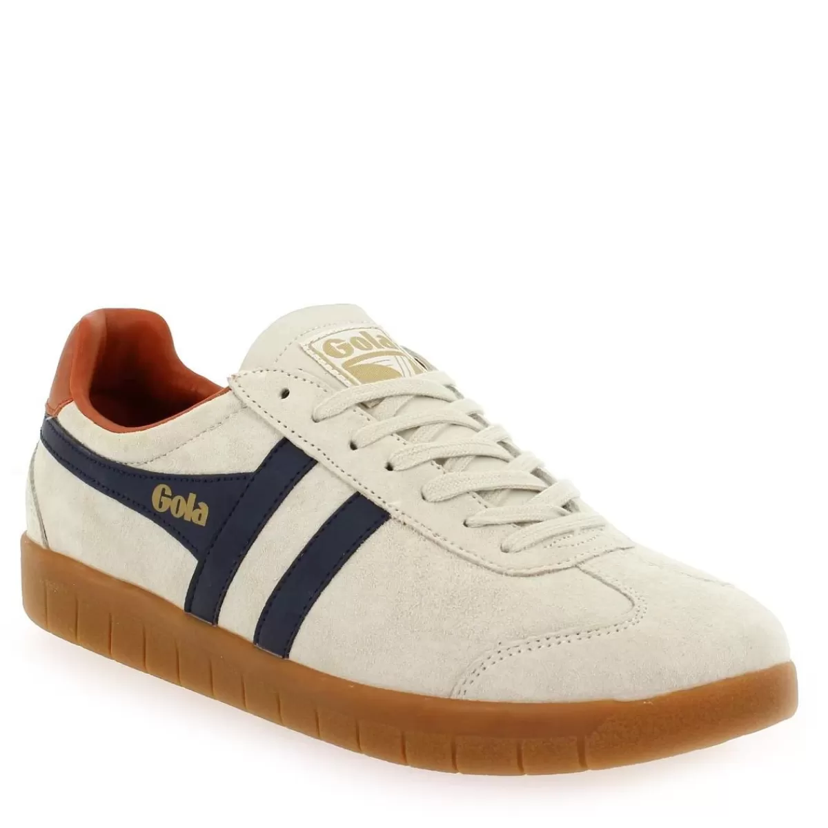 Gola Basket | Hurricane Suede Cmb046 - Ivoire