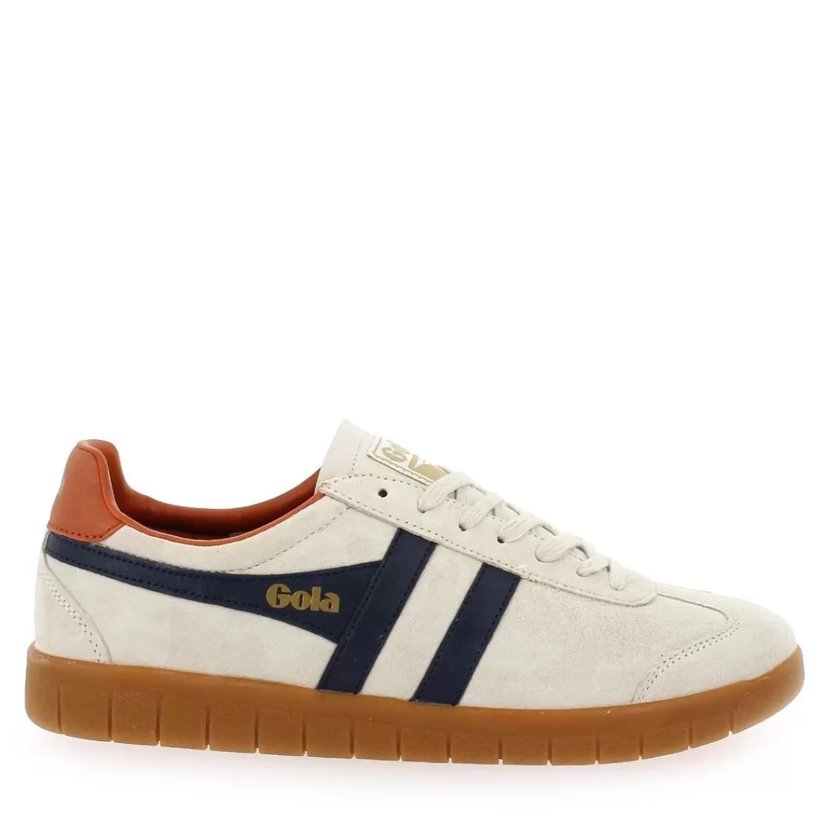 Gola Basket | Hurricane Suede Cmb046 - Ivoire