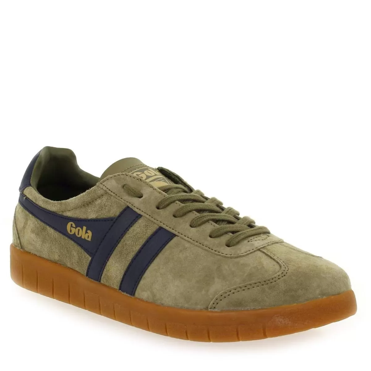 Gola Basket | Hurricane Suede Cmb046 - Kaki Marine