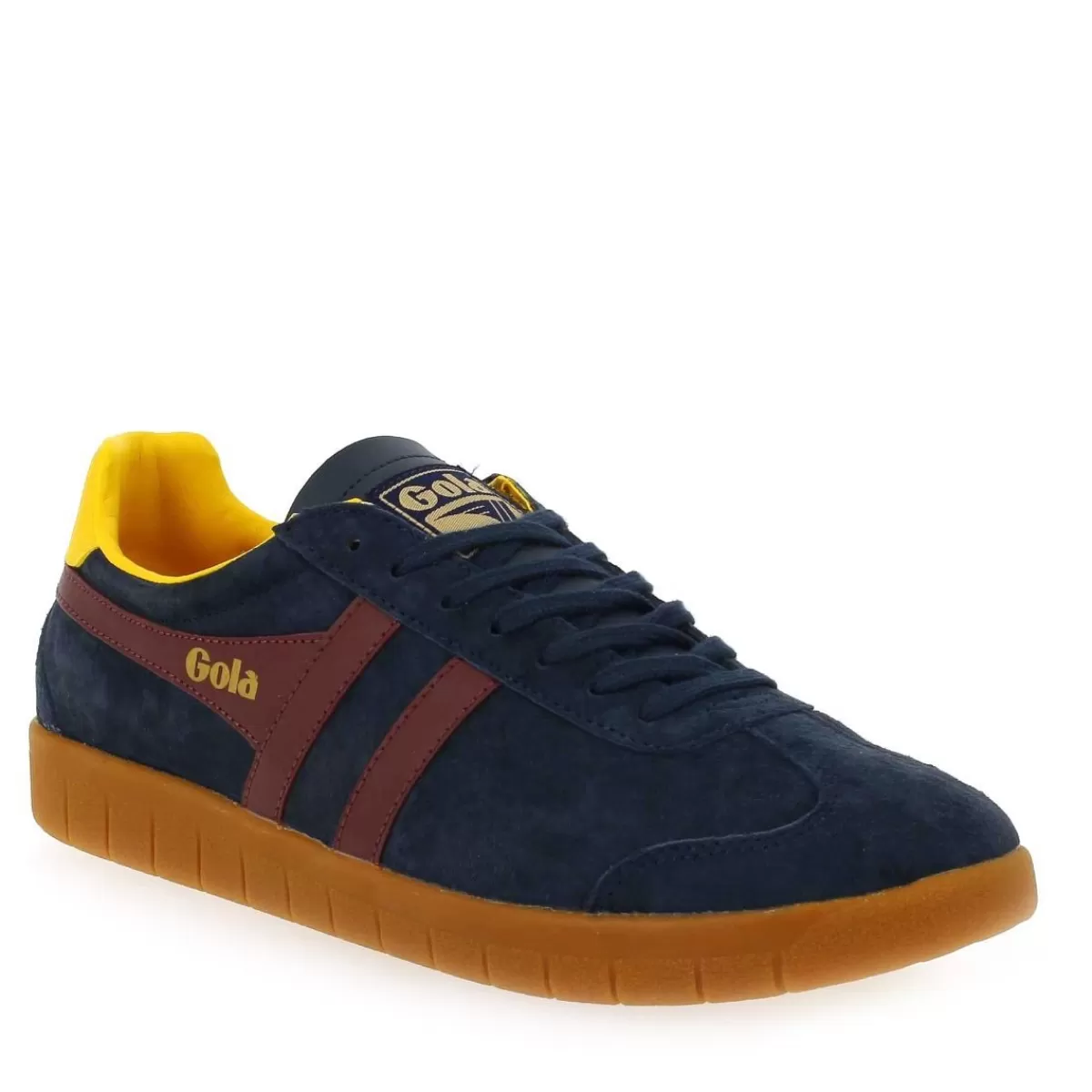 Gola Basket | Hurricane Suede Cmb046 - Marine Bordeaux