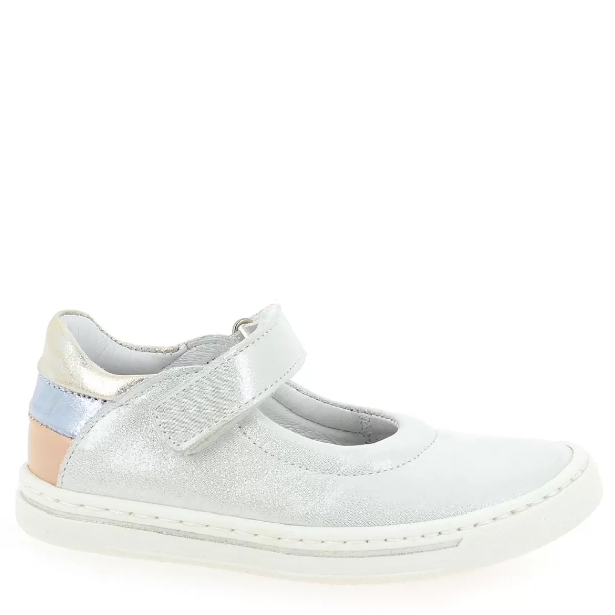 Bellamy Ballerine | Malou - Blanc Argent