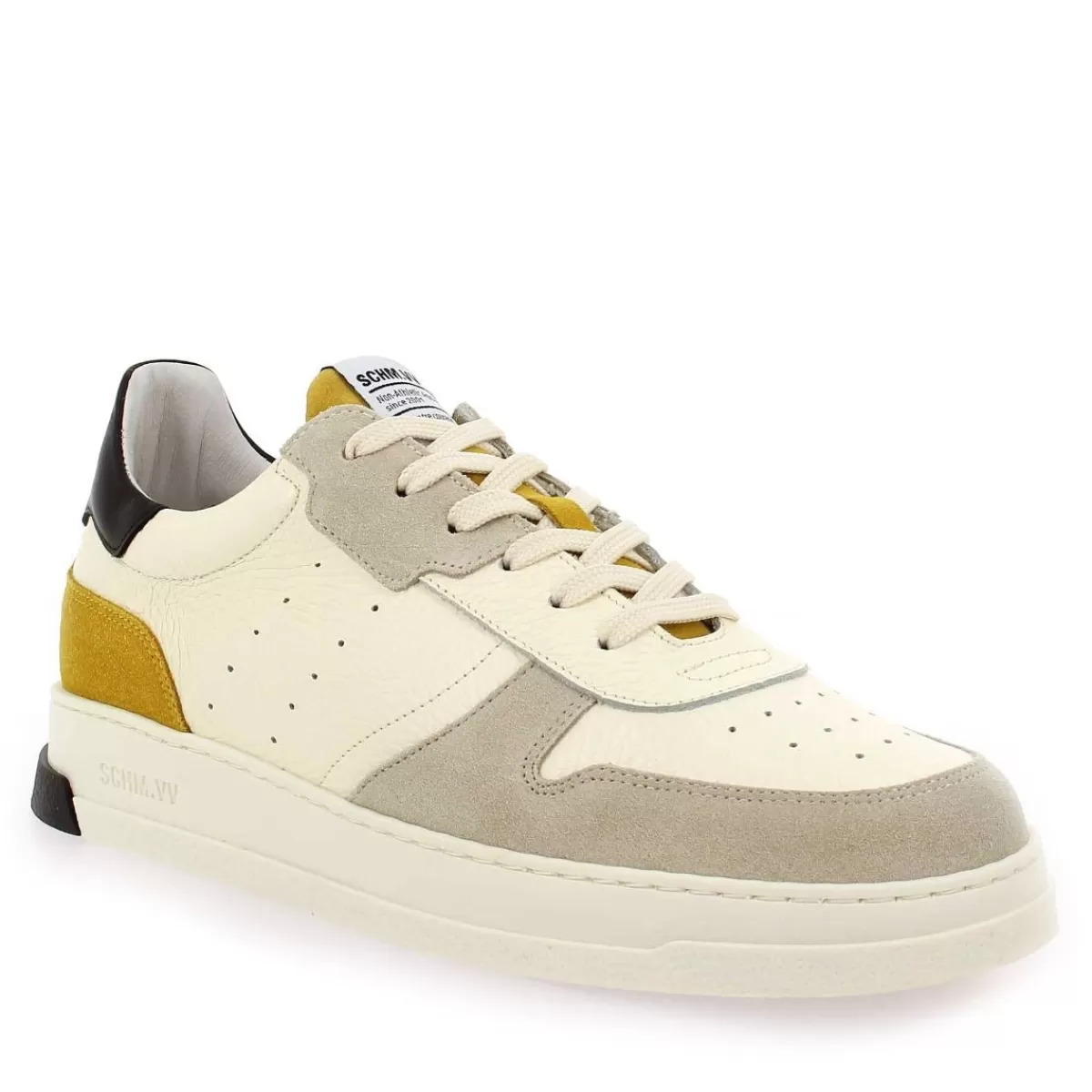 Schmoove Basket | Order Sneaker - Ecru Jaune