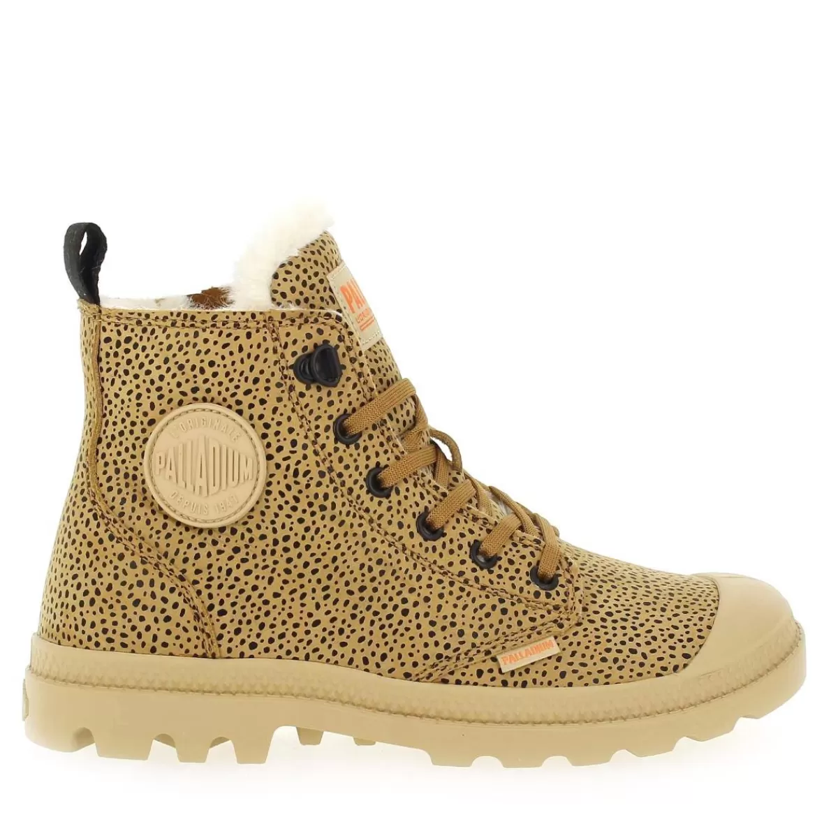 Pampa Hi Zip Wool Safari - Beige Leopard*Palladium Fashion