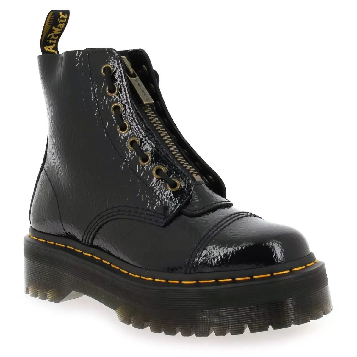 Sinclair Distressed Patent - Noir*Dr Martens Cheap