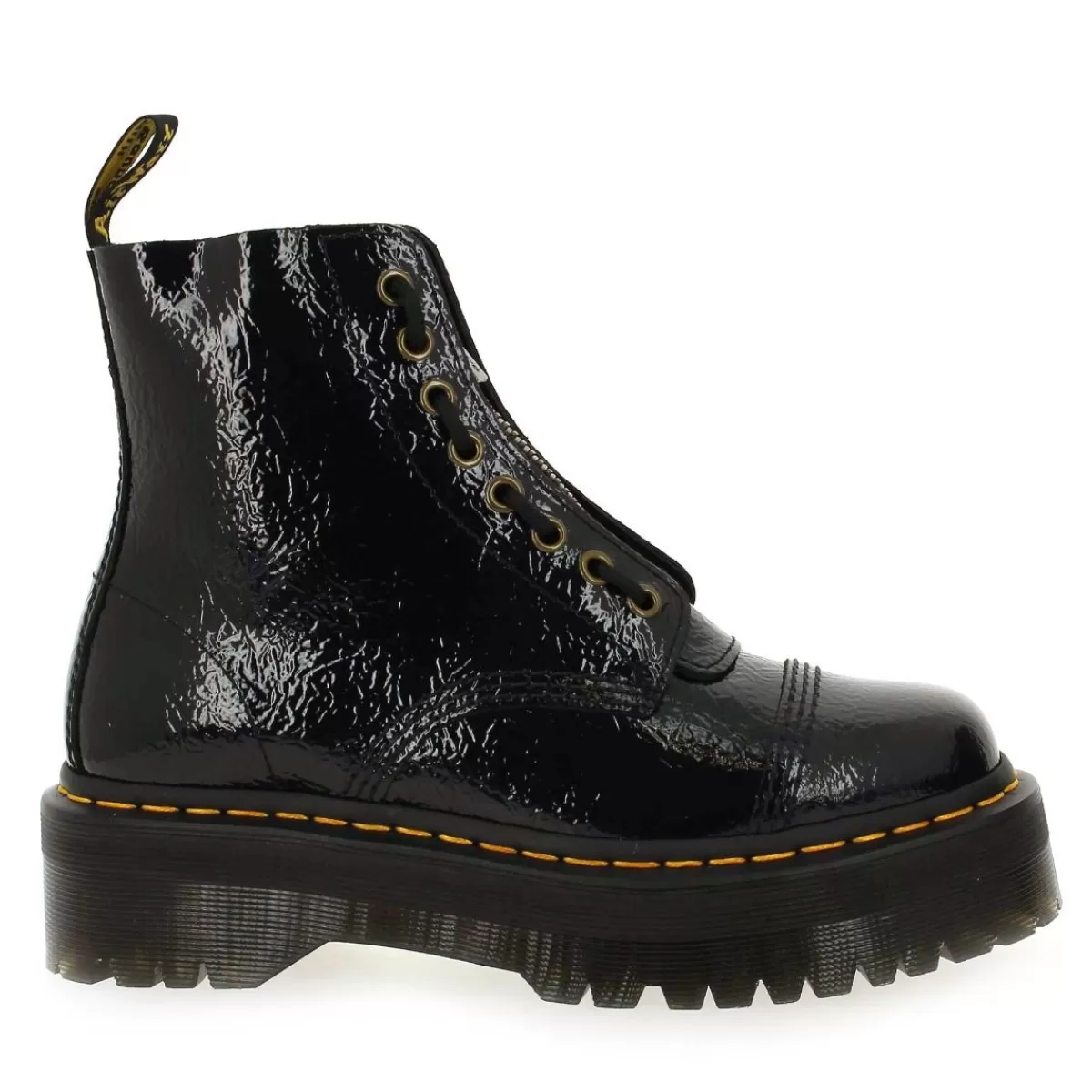 Sinclair Distressed Patent - Noir*Dr Martens Cheap