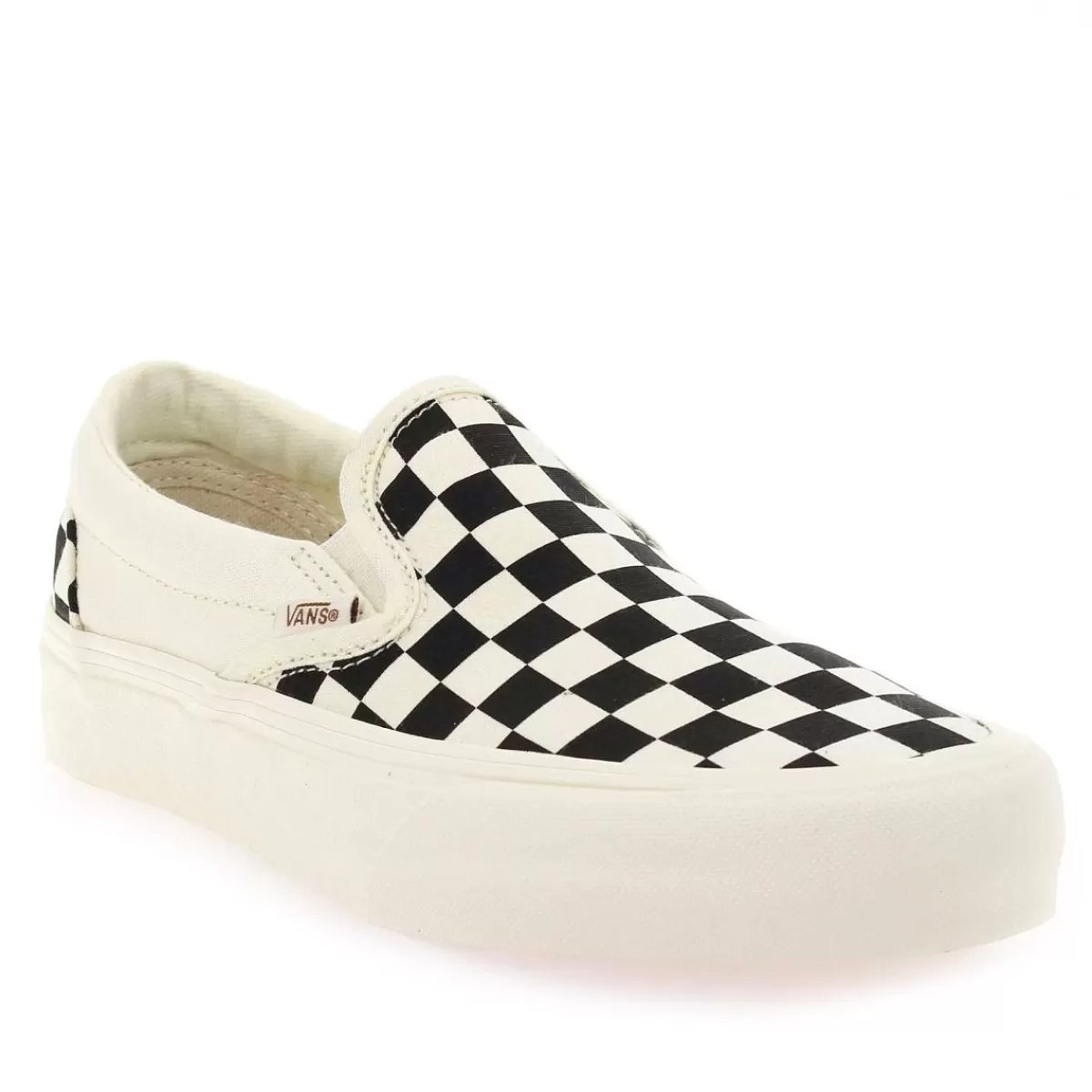 Vans Basket | Slip - On Vr3 Checkerboard - Blanc Noir