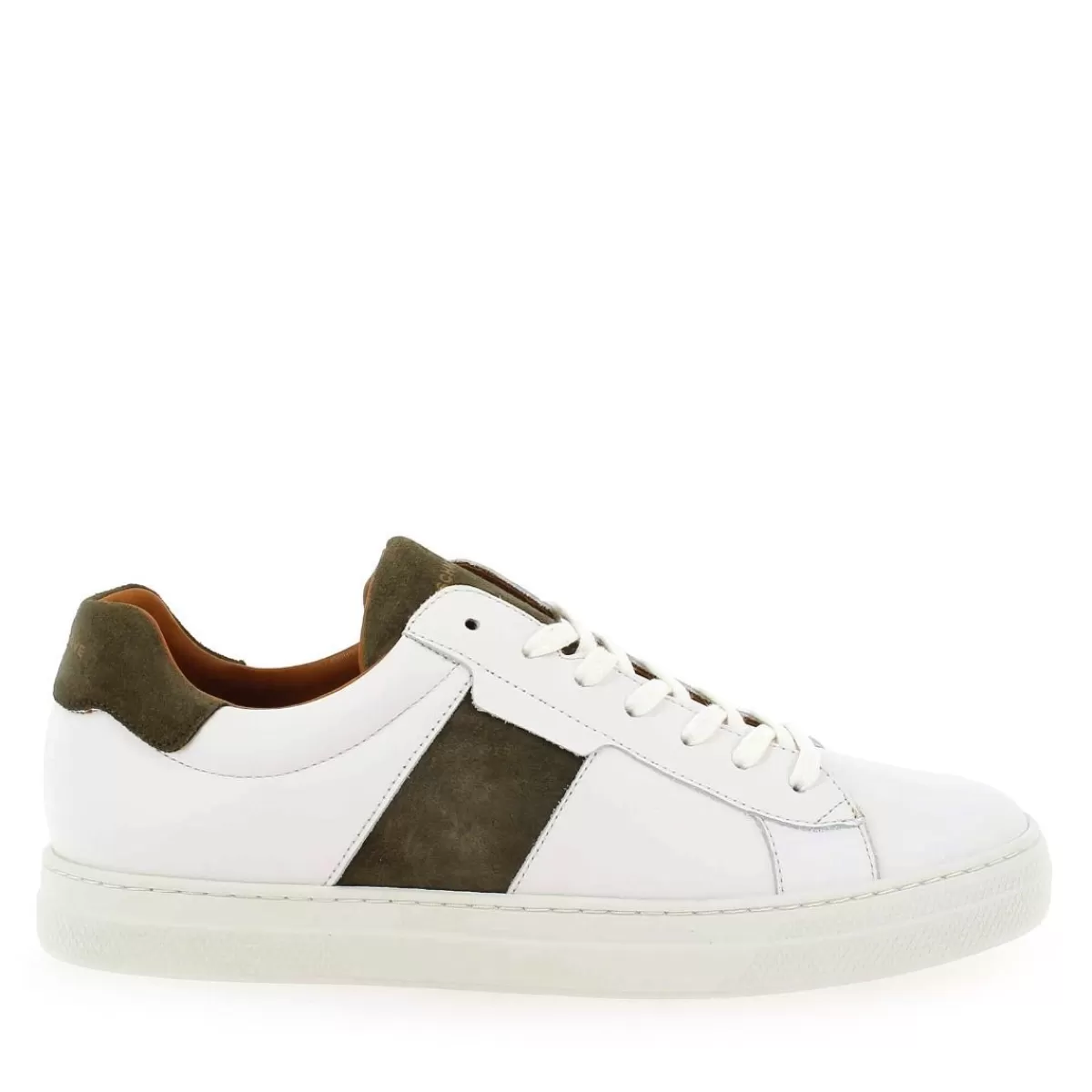 Schmoove Basket | Spark Gang Nappa/Suede - Blanc Kaki