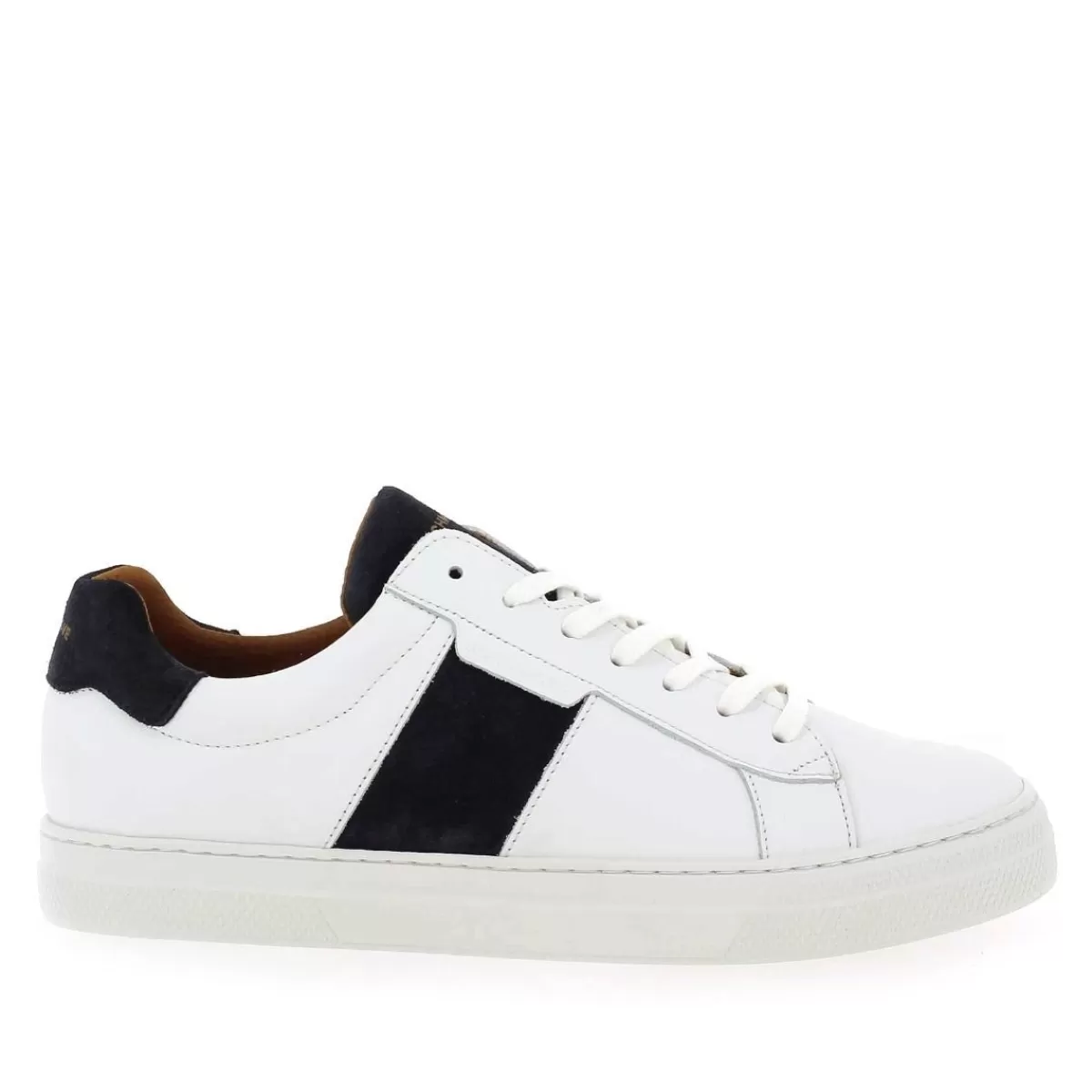 Schmoove Basket | Spark Gang Nappa/Suede - Blanc Marine