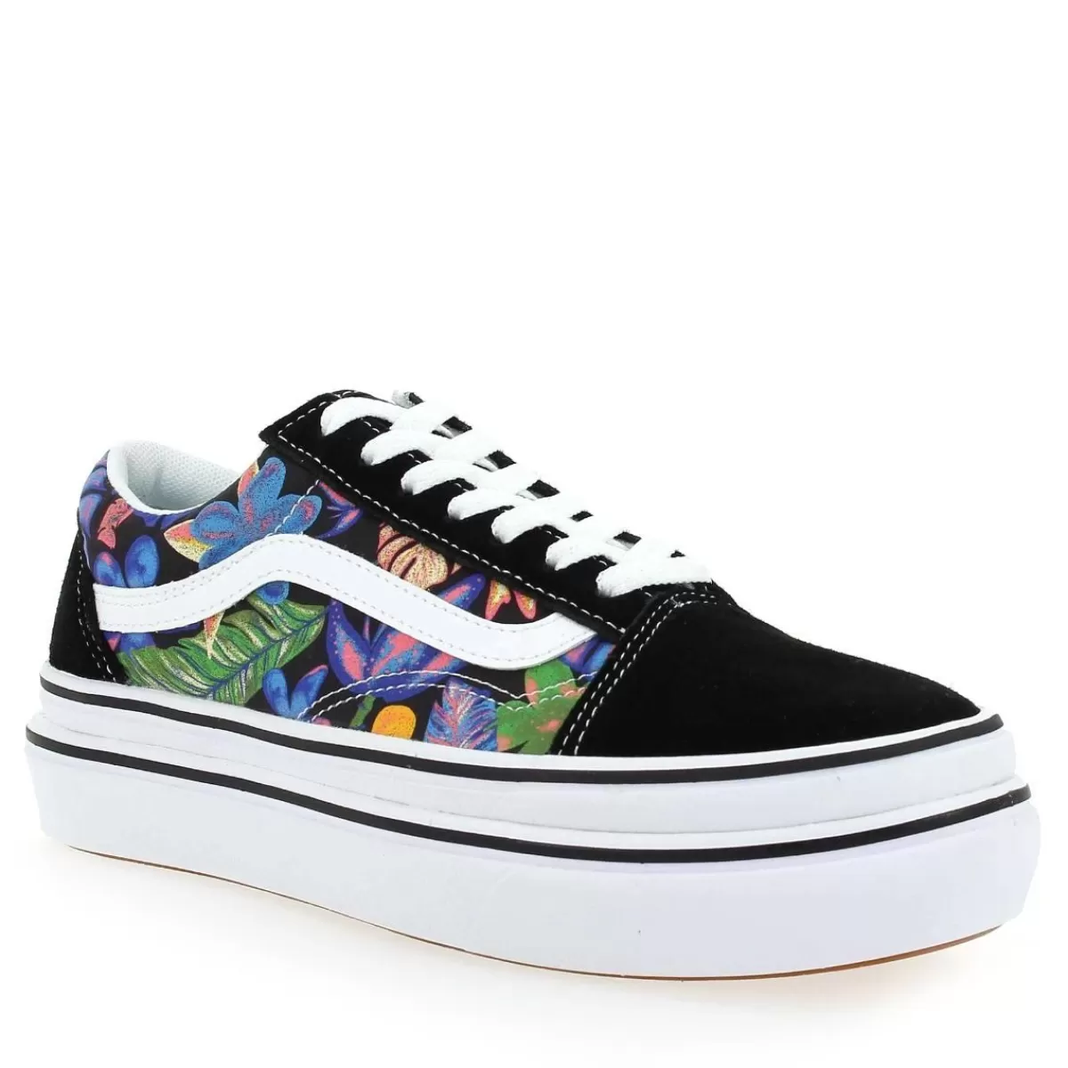 Super Old Skool Confycush Tropicali - Noir Multi*Vans Cheap