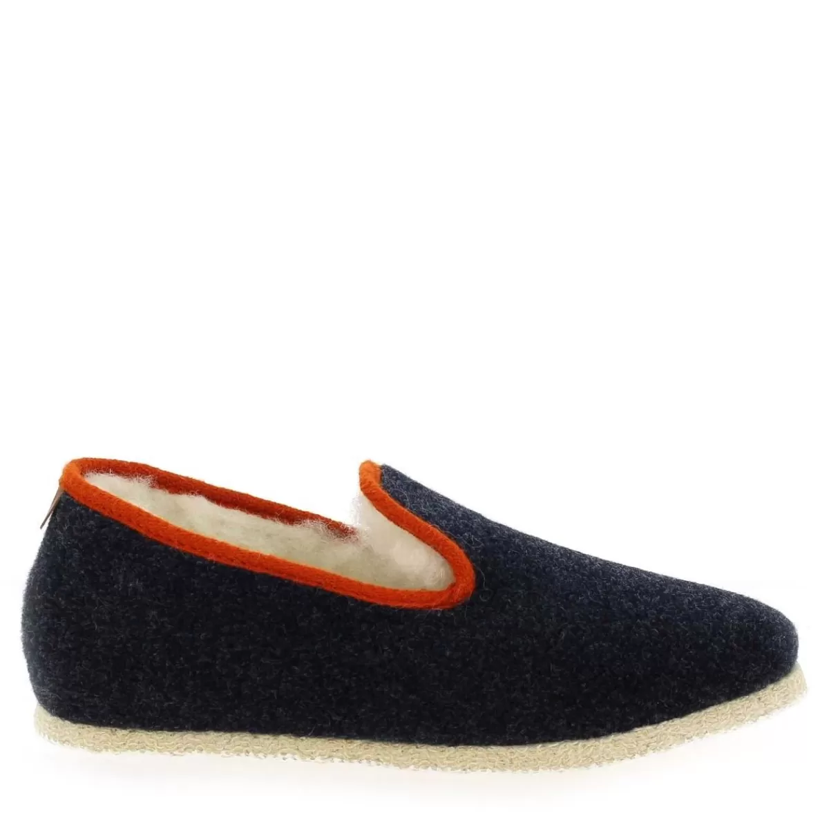 Chausse Mouton Chausson | Tweed H22 - Marine Orange