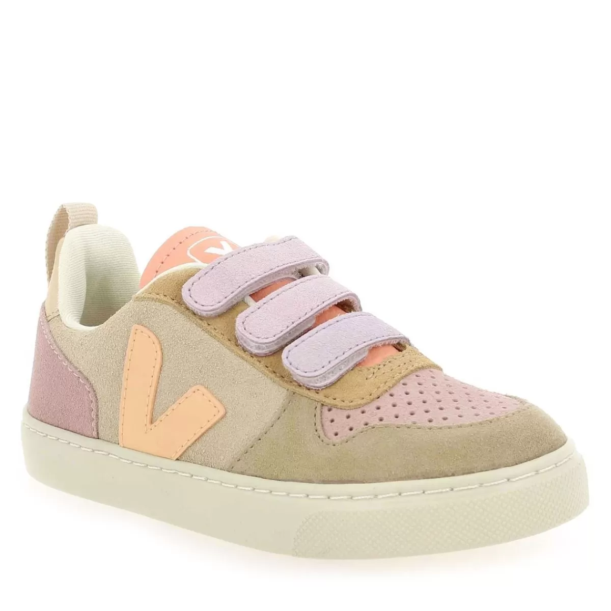 Veja Basket | V - 10 Velcro H22 - Sable Rose