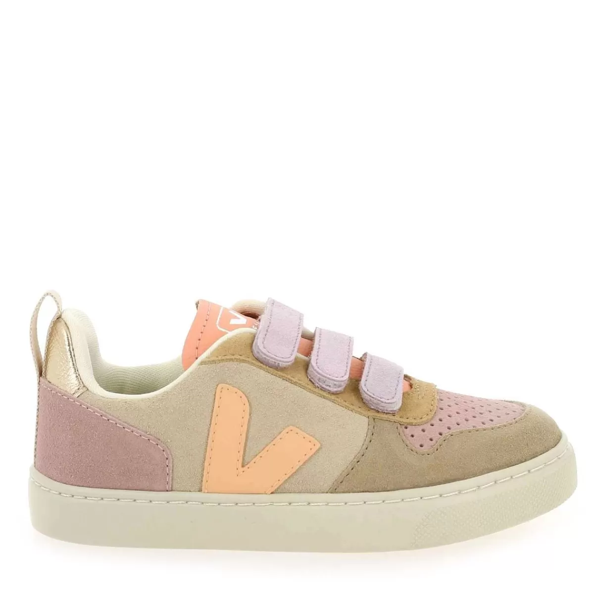 Veja Basket | V - 10 Velcro H22 - Sable Rose