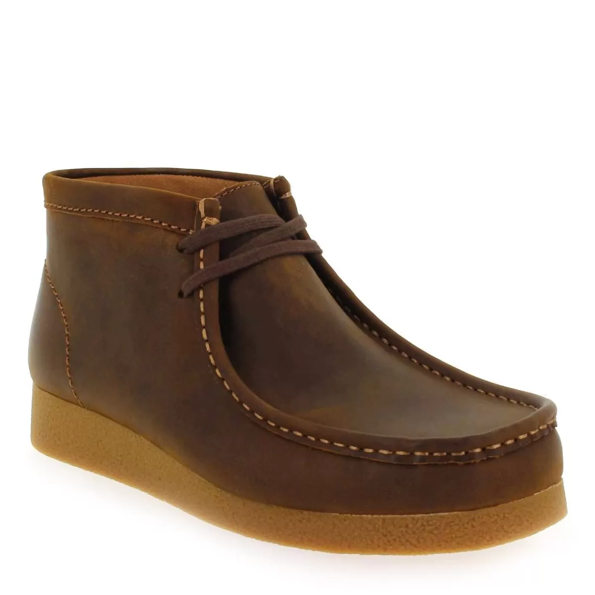 Clarks Bottine | Wallabee Evo Bt - Marron