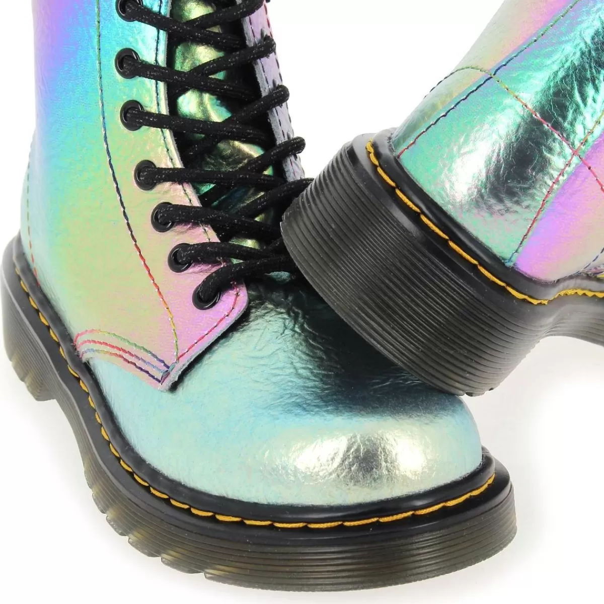 Dr Martens Bottine | 1460 J Multi Rainbow - Multicolore Argent