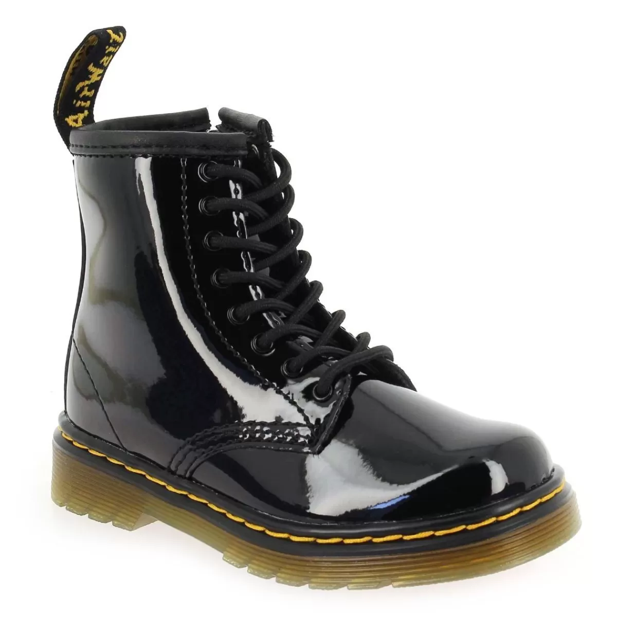 Dr Martens Bottine | 1460 Junior Vernis - Noir