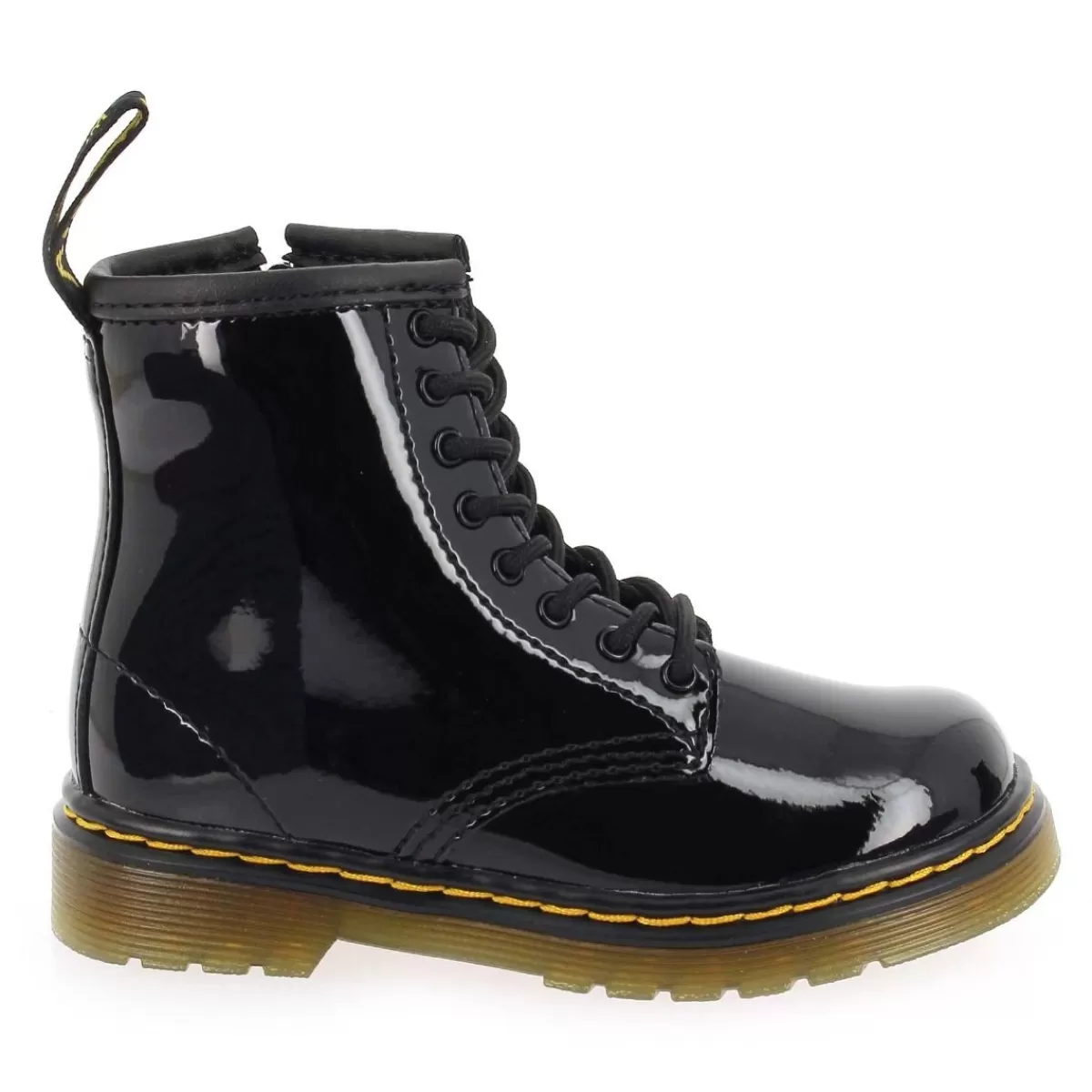 Dr Martens Bottine | 1460 Junior Vernis - Noir