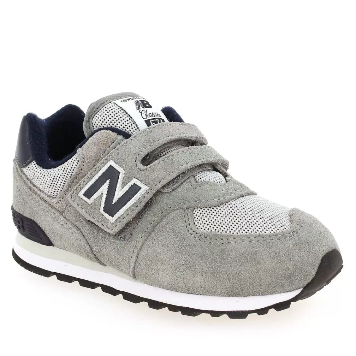 New Balance Basket | 574 Be1 Velcro - Gris Marine