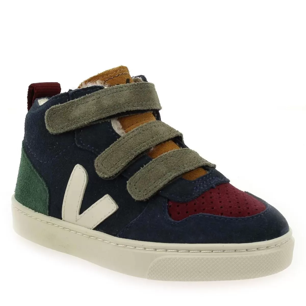 Veja Basket | Esplar & V - 10 Mid Fur - Marine Multi