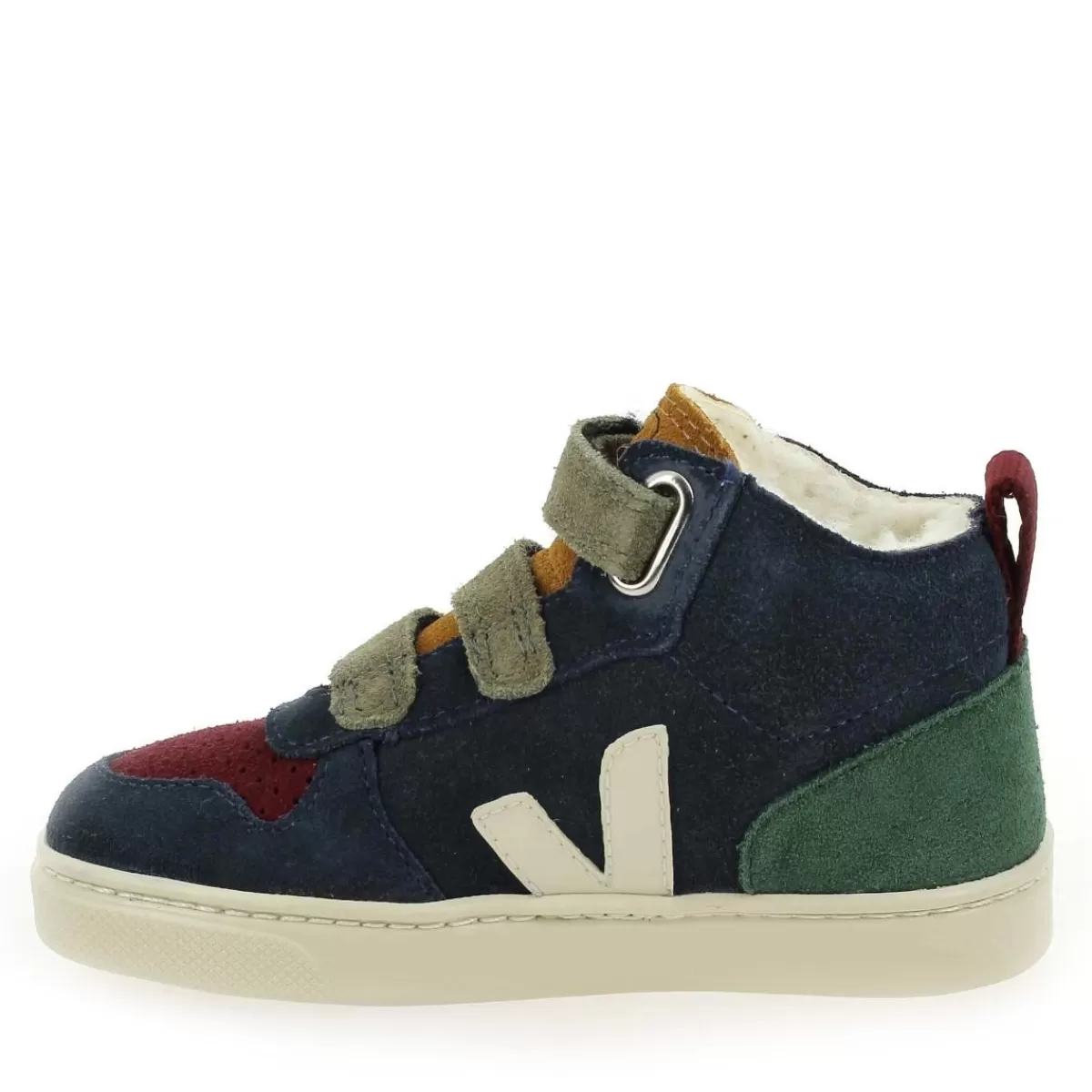 Veja Basket | Esplar & V - 10 Mid Fur - Marine Multi