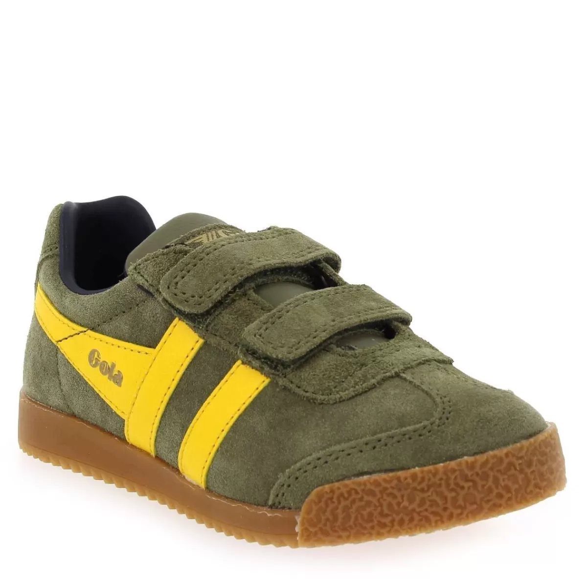 Gola Basket | Harrier Velcro Cka192 - Kaki Jaune