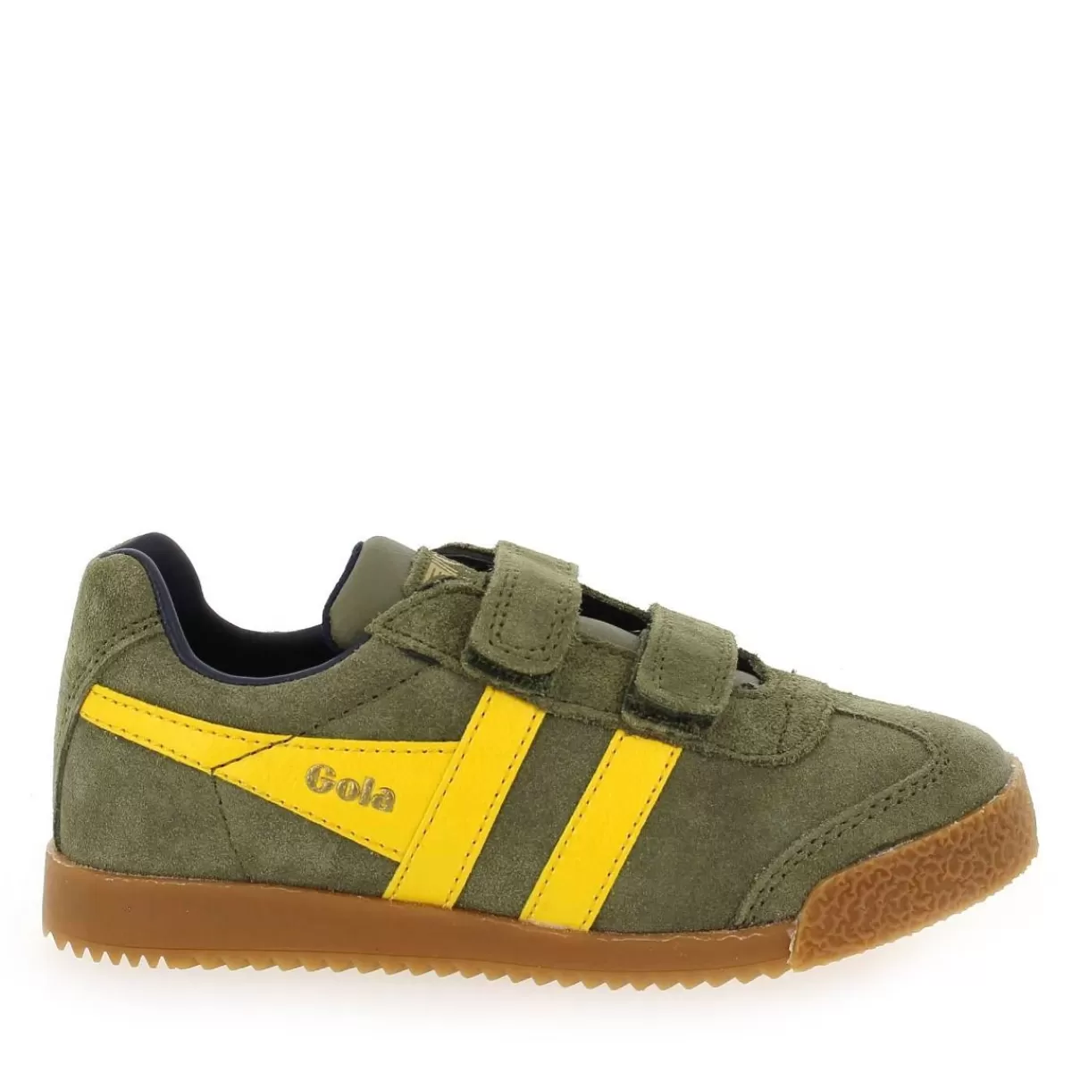 Gola Basket | Harrier Velcro Cka192 - Kaki Jaune