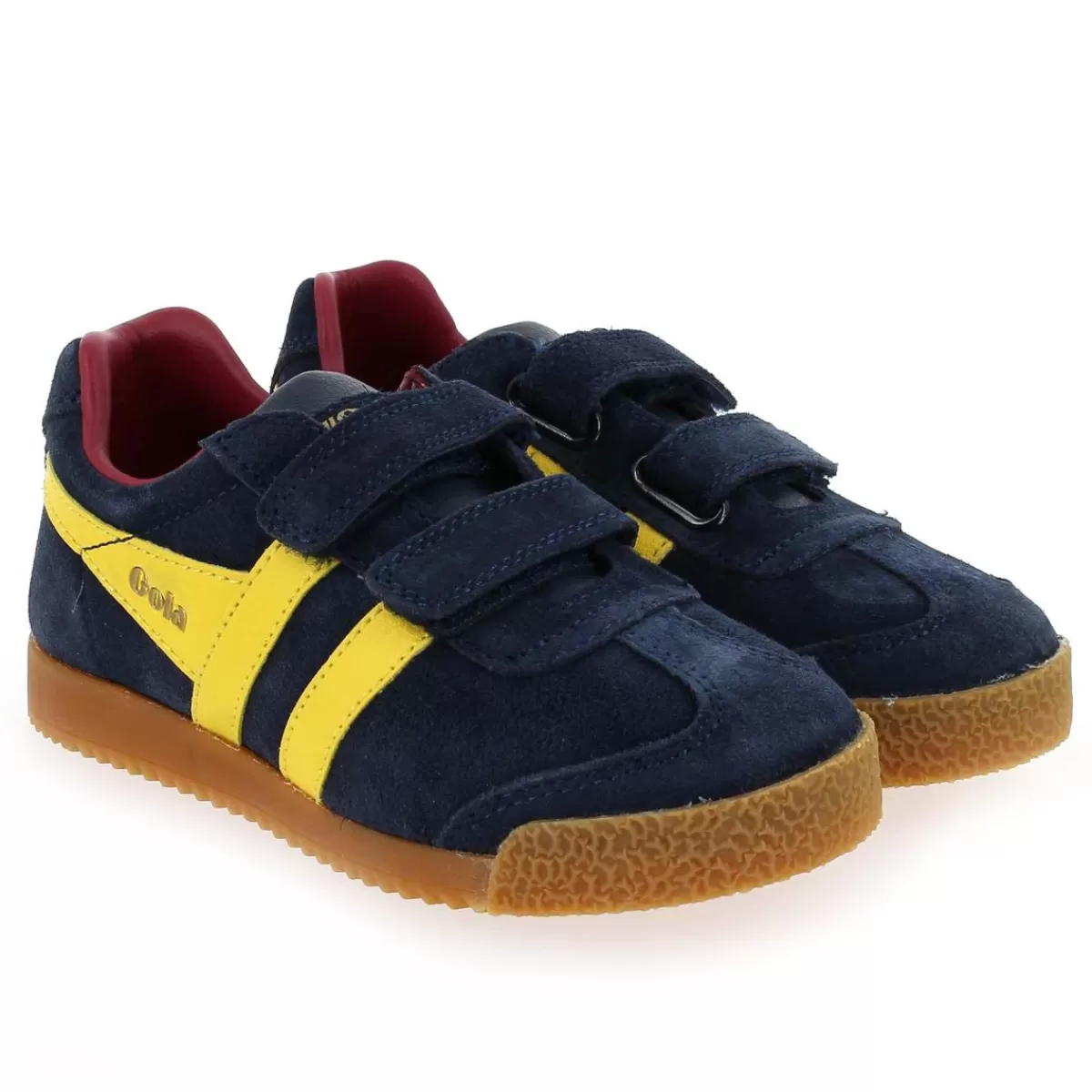 Gola Basket | Harrier Velcro Cka192 - Marine Jaune