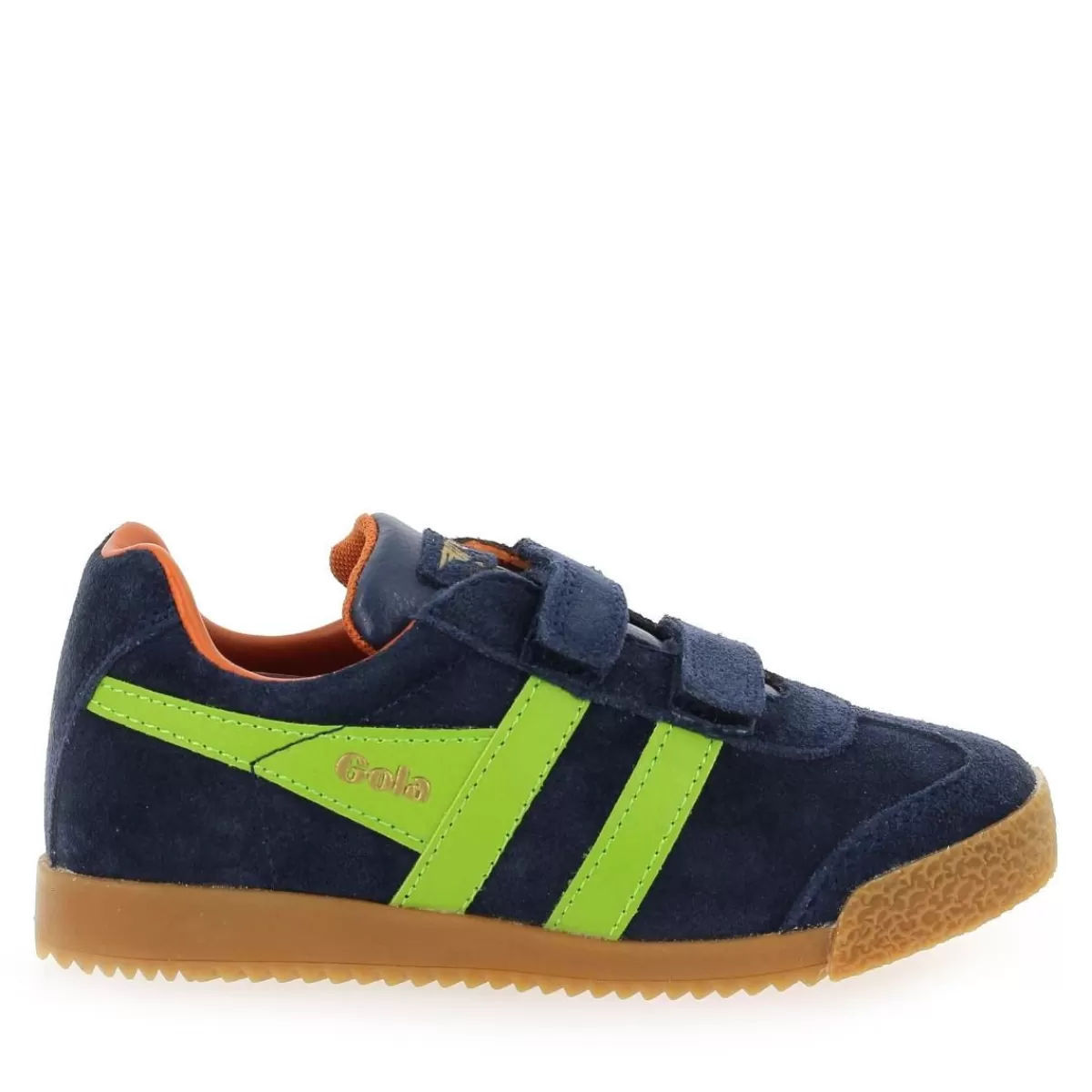 Gola Basket | Harrier Velcro Cka192 - Marine Vert