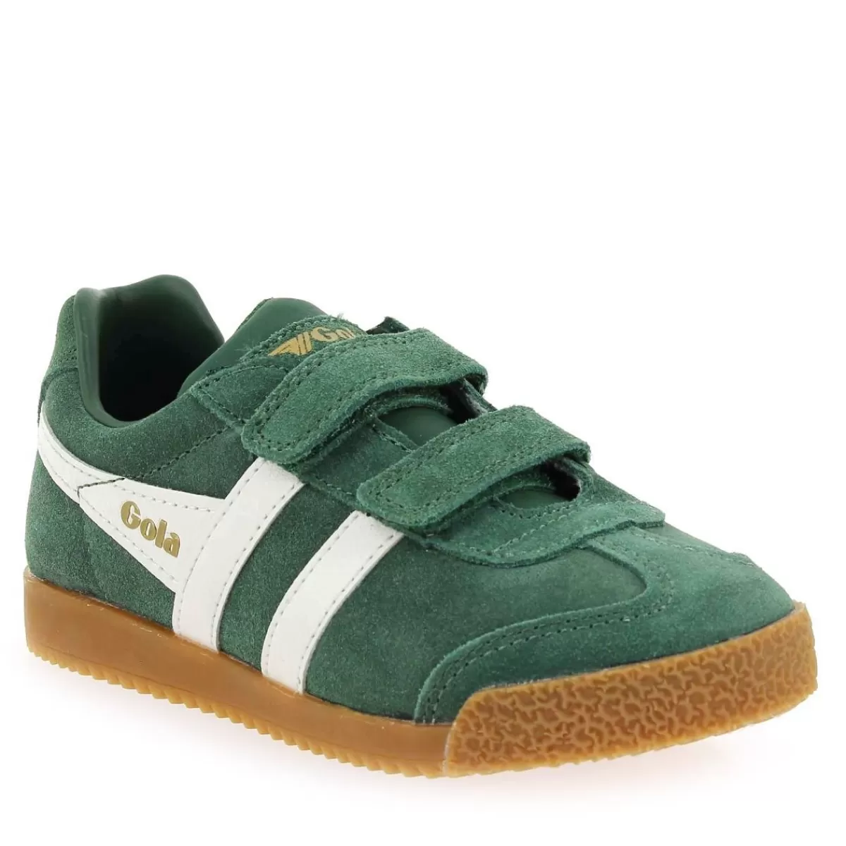 Gola Basket | Harrier Velcro Cka192 - Vert Blanc