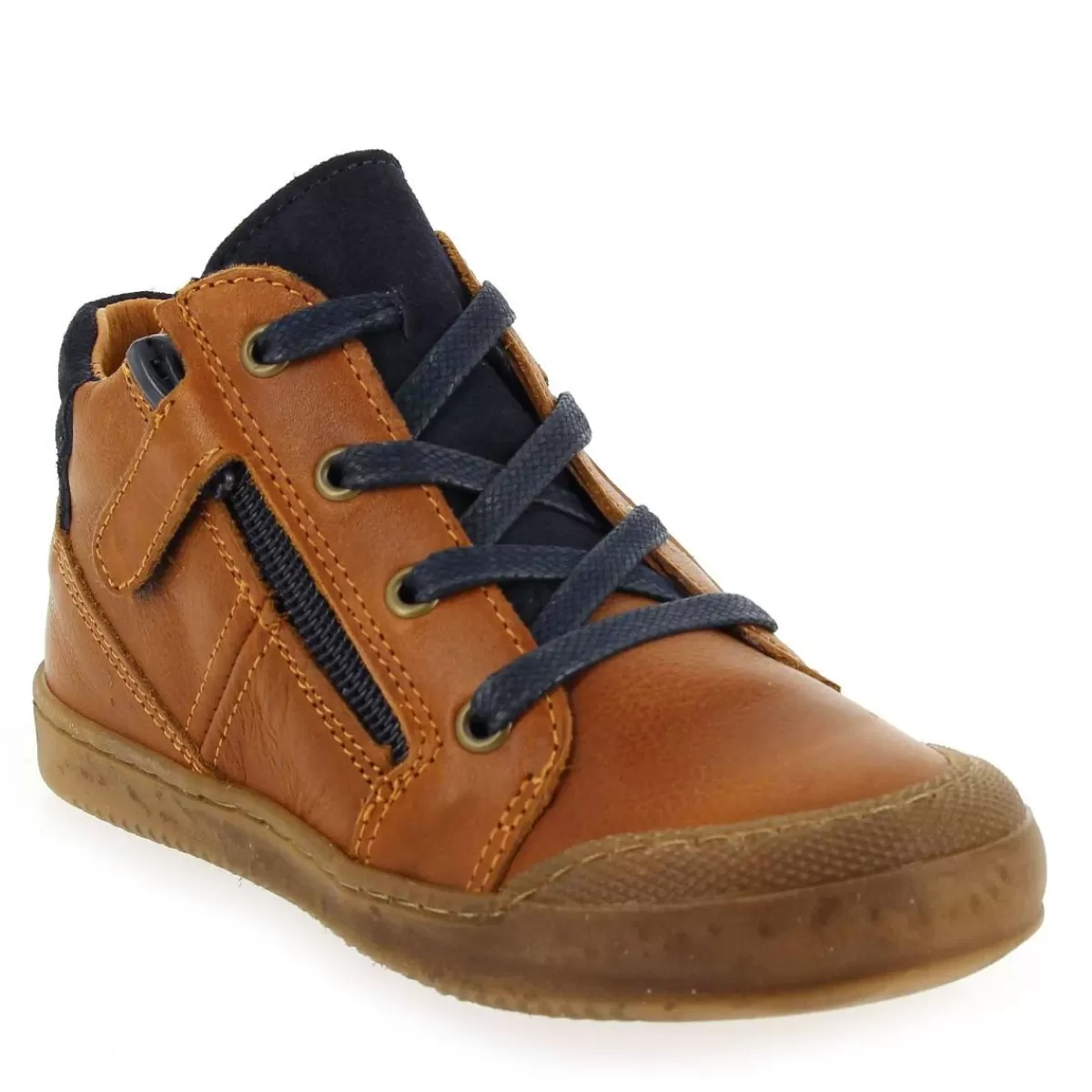 Bellamy Bottine | Krep - Cognac