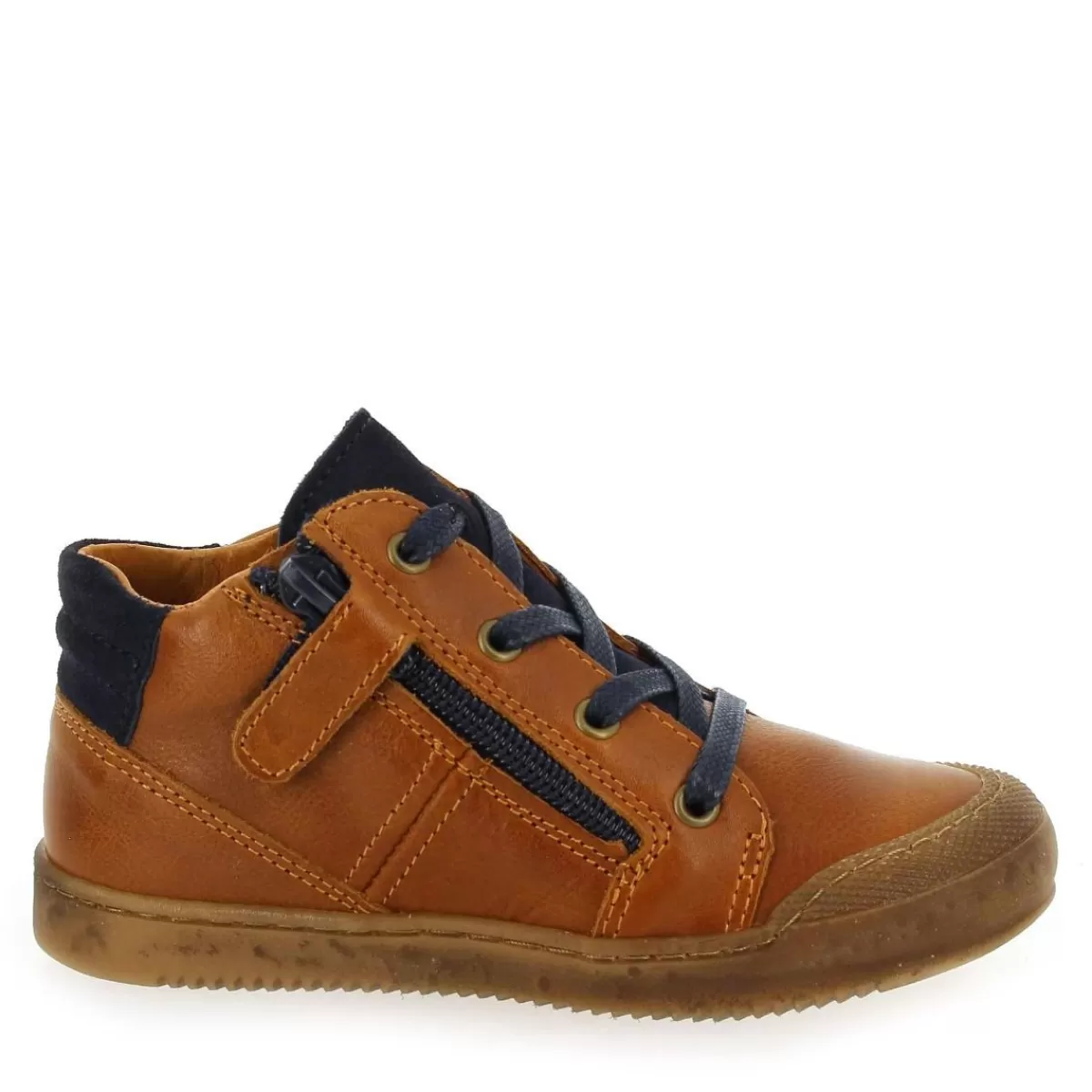 Bellamy Bottine | Krep - Cognac