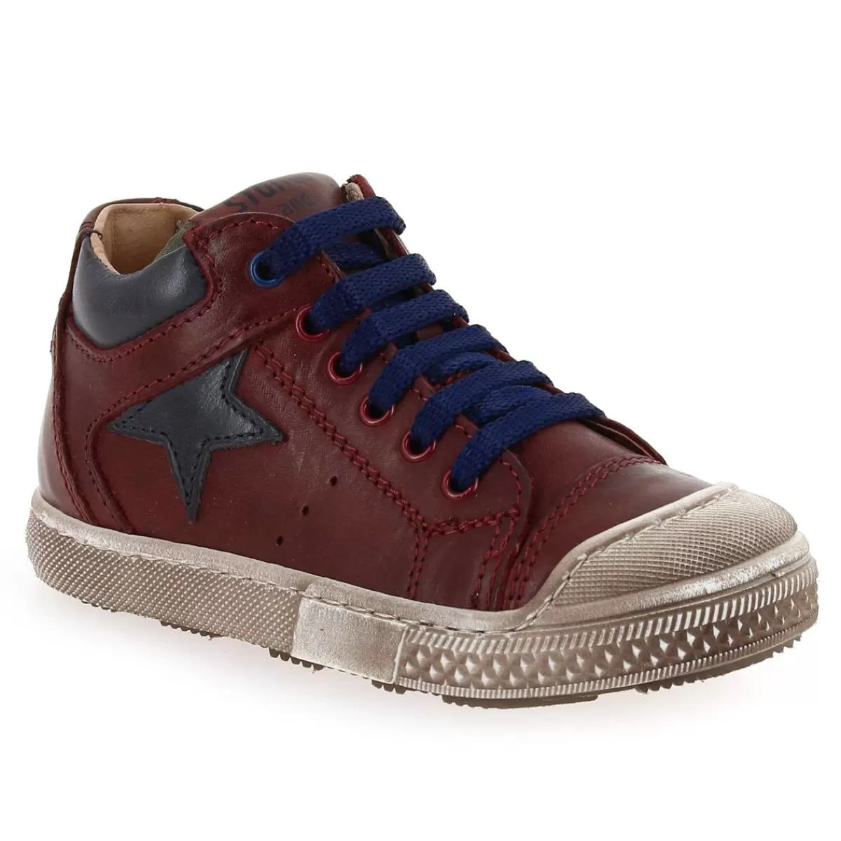 Stones and Bones Bottine | Leno - Bordeaux Marine