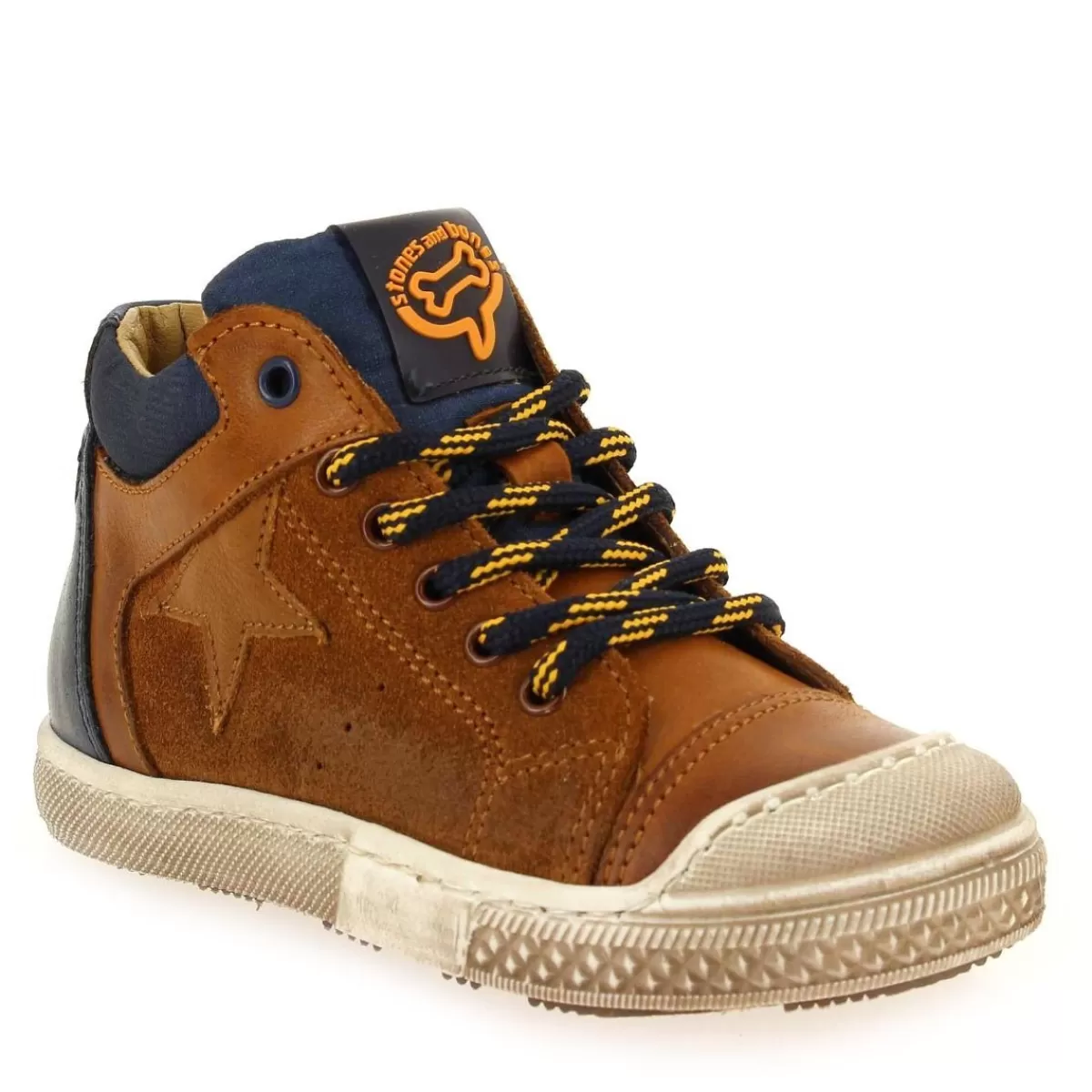 Stones and Bones Bottine | Leno H21 - Cognac Marine