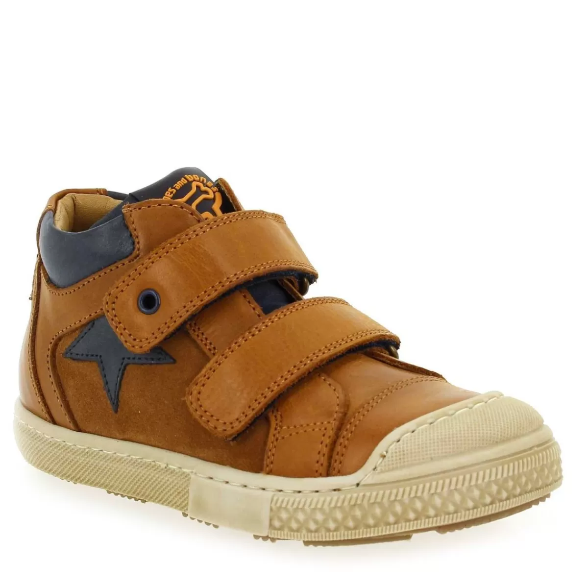 Stones and Bones Bottine | Liso - Cognac Marine