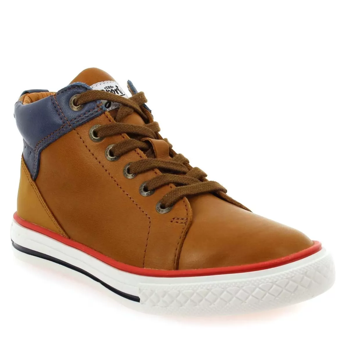 GBB Bottine | Merino - Cognac Bleu