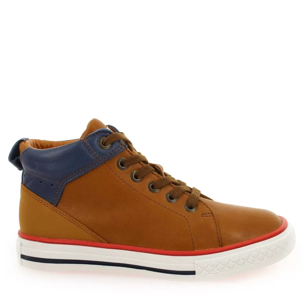 GBB Bottine | Merino - Cognac Bleu
